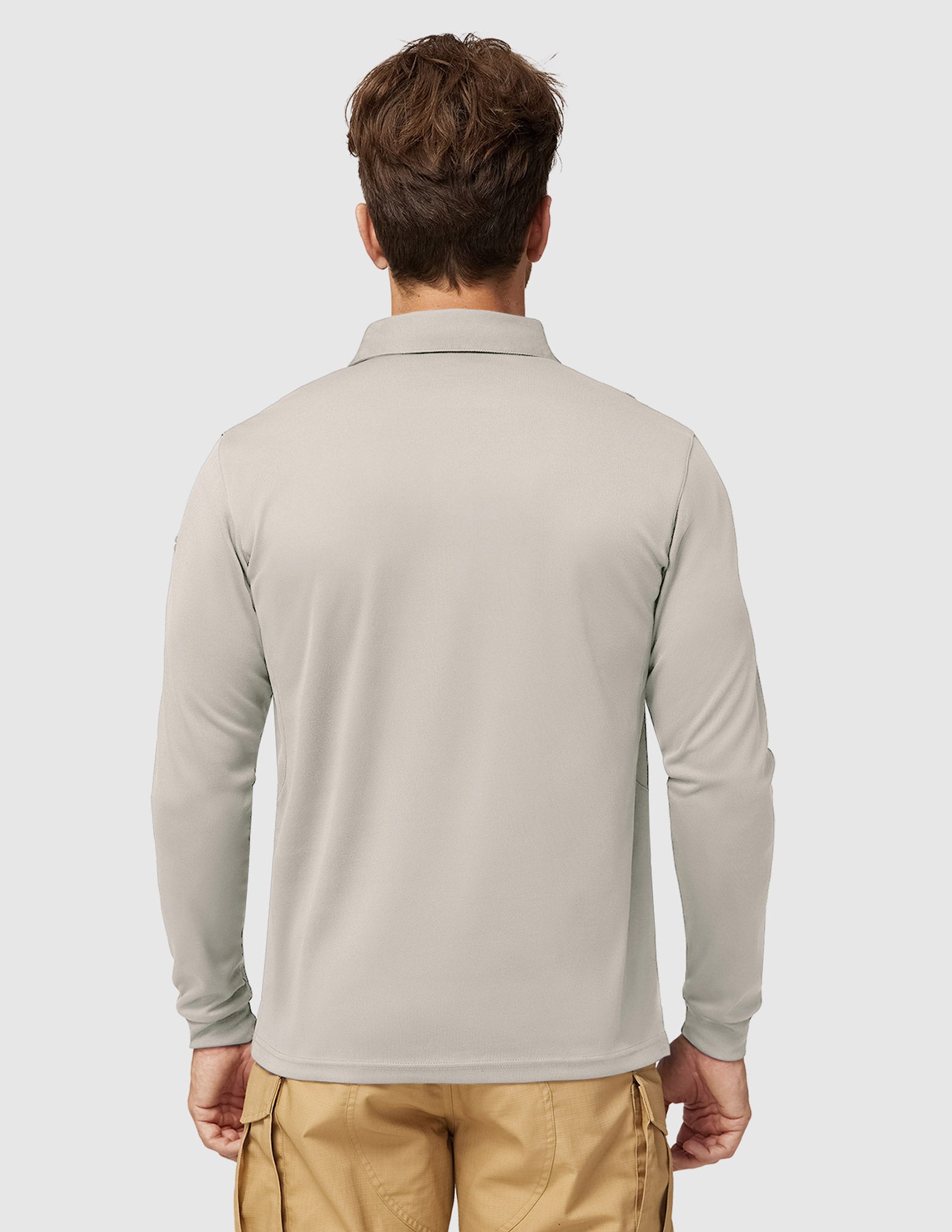MIER Men’s Outdoor Tactical Long Sleeve Polo Shirts  Men Polo