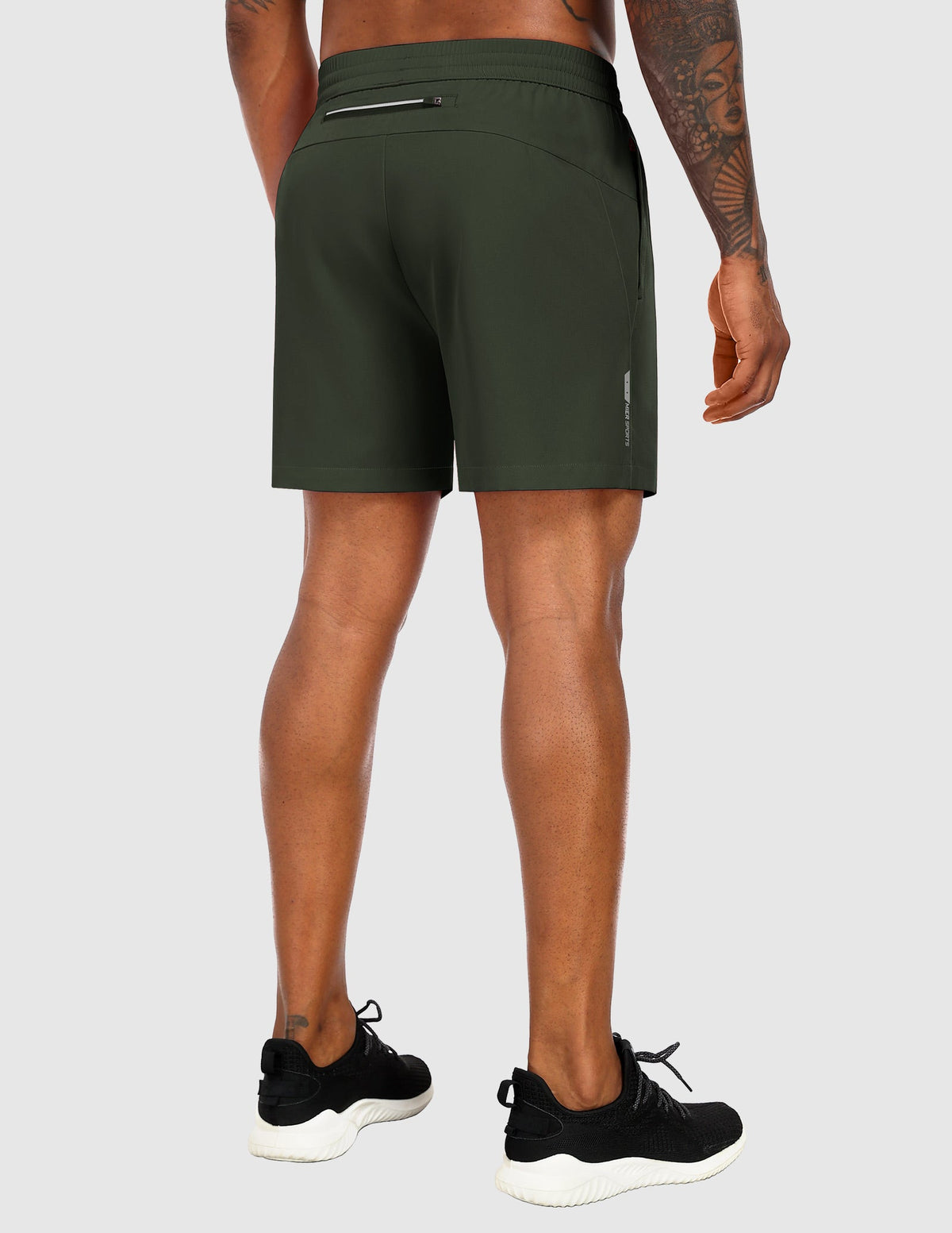 MIER Men's 5" Running Shorts with Phone Pockets, Quick-Dry Fit Men's Shorts
