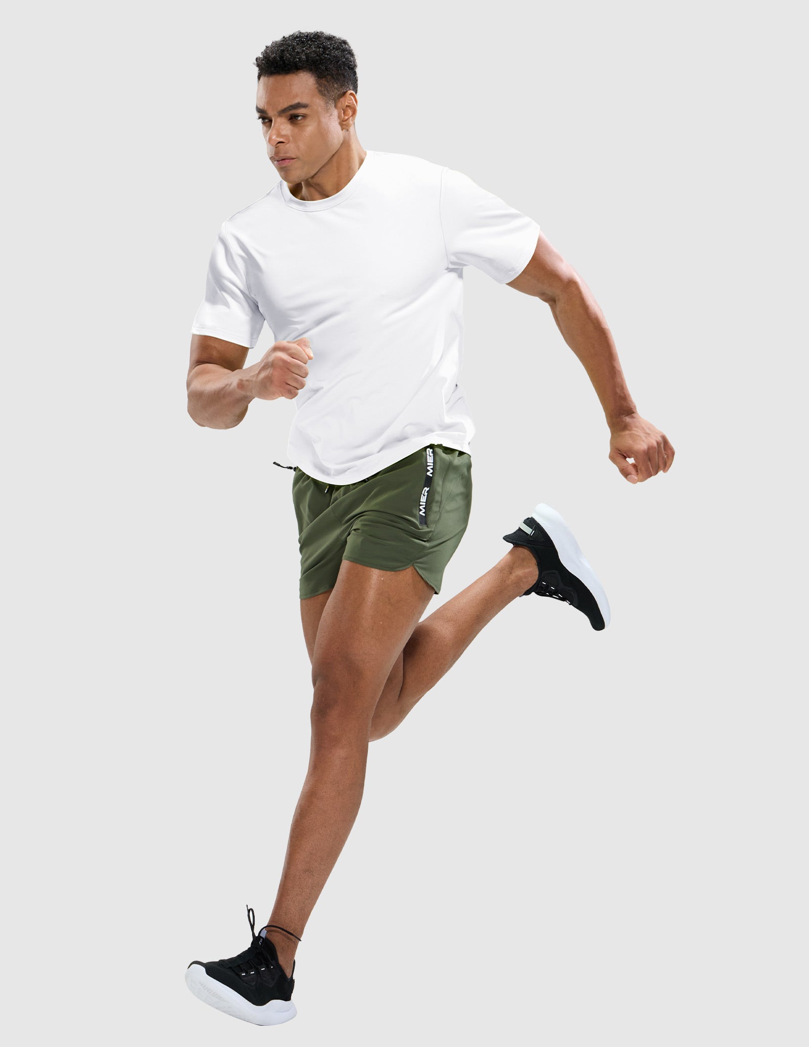MIER Men’s Workout T-Shirt Dry Fit Short Sleeve UPF 50+ Running Tee Men's T-Shirts