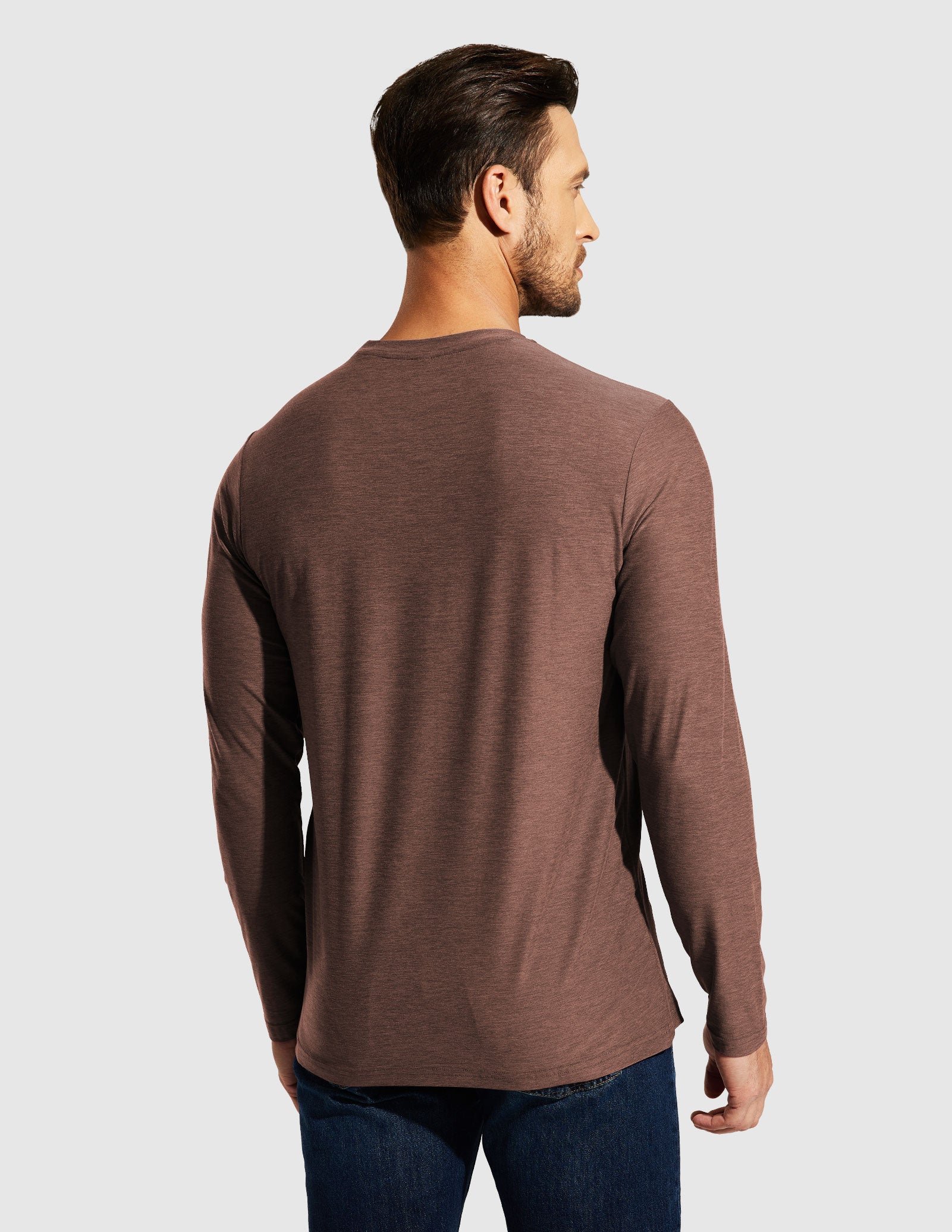 MIER Men’s Buttery Soft Long Sleeve Athletic Crew Neck Tee Men's Shirt