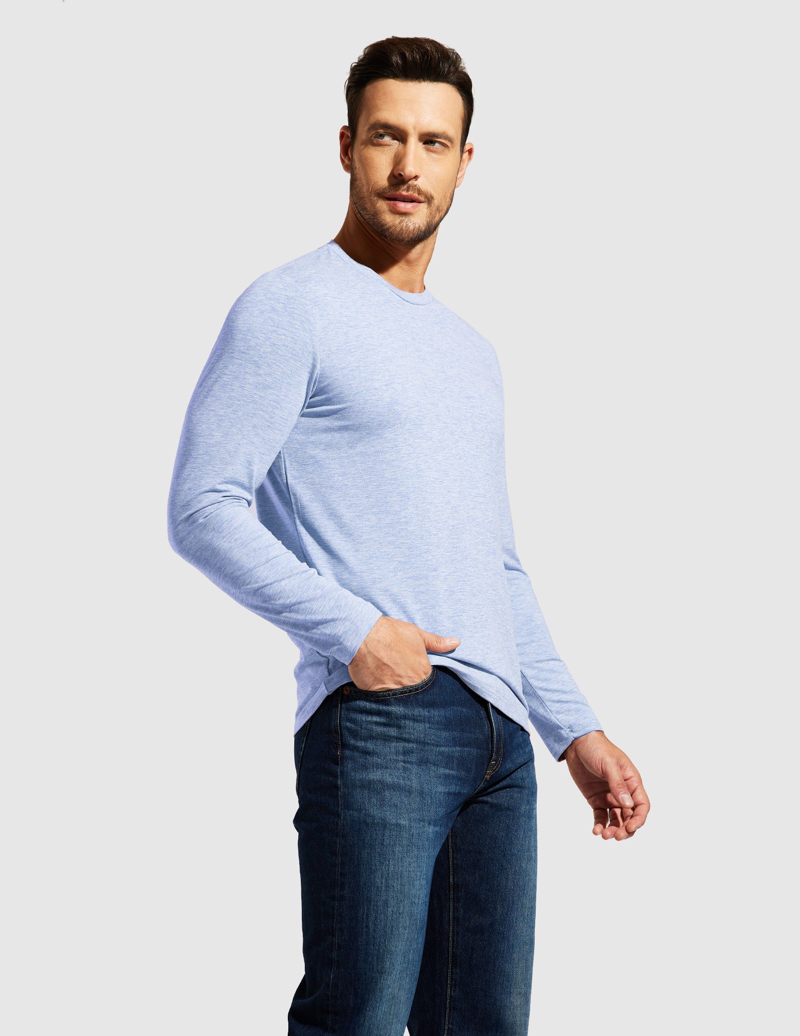 Men’s X-Sofort™ Buttery Soft Long Sleeve Athletic Crew Neck Tee
