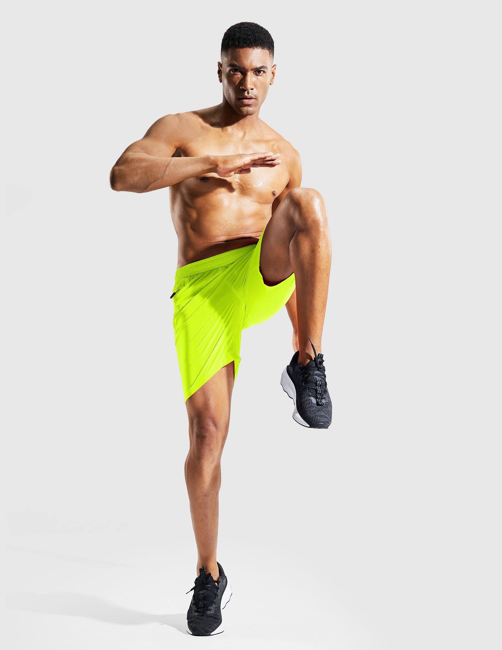 MIER Men's 7 Inch Quick Dry Running Shorts with Phone Pocket Men's Shorts