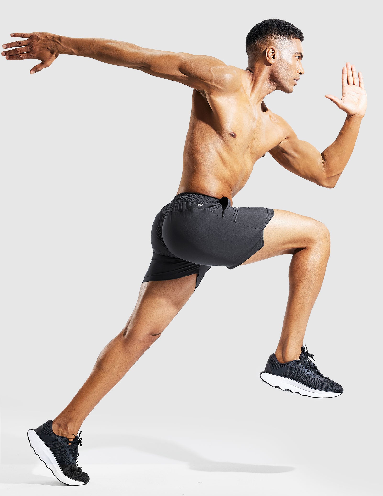 MIER Men's 5 Inch Quick Dry Running Shorts with Pockets Men's Shorts