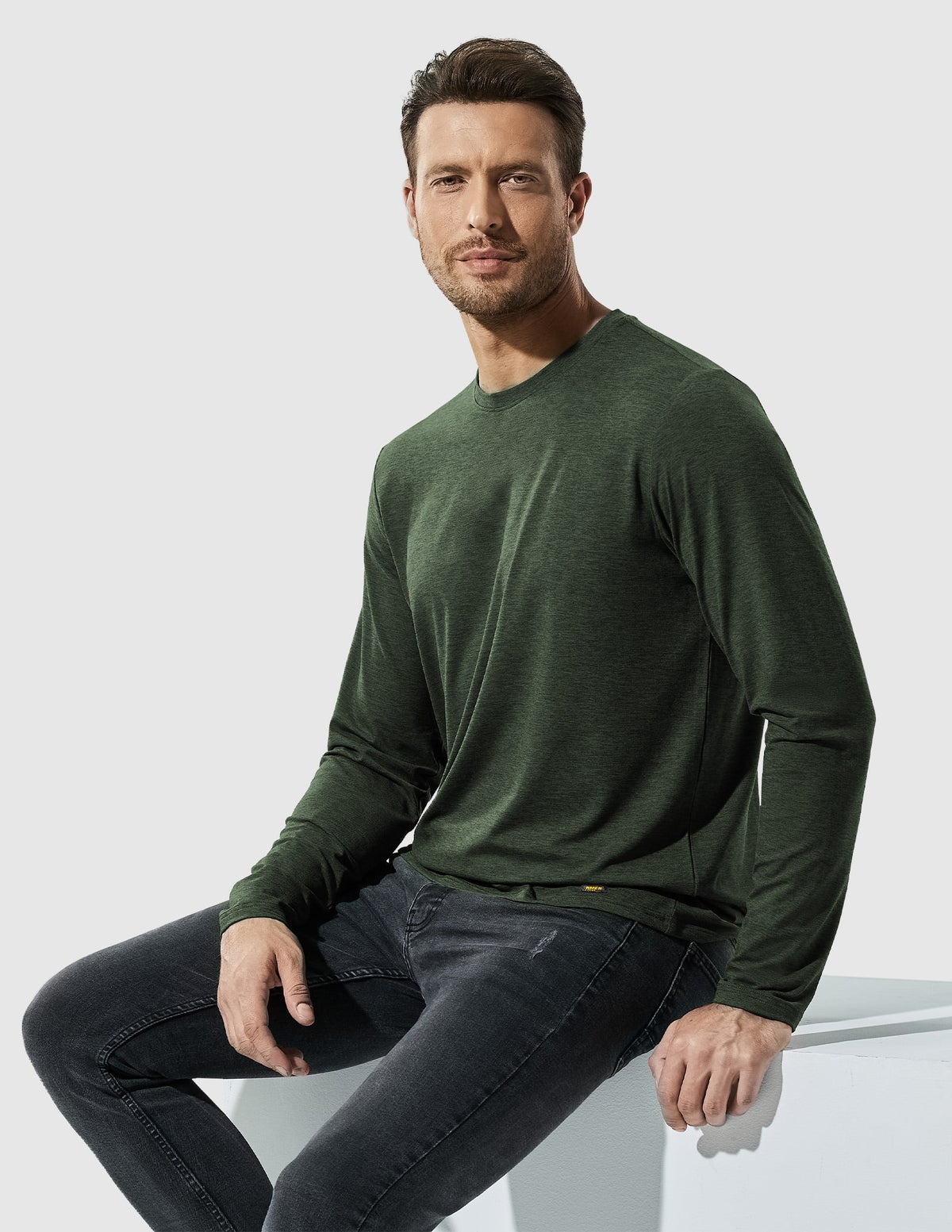 Camisetas deportivas para hombre Camisetas de cuello redondo supersuaves