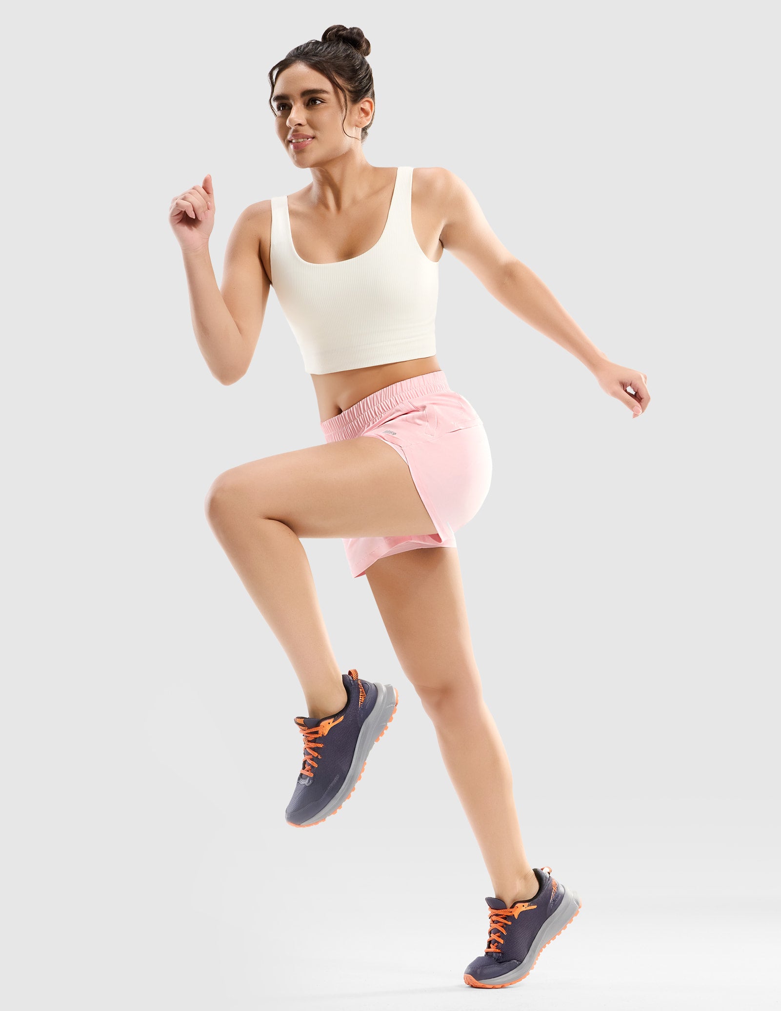 MIER Women’s 3” Running Shorts with Zipper Pockets Women Shorts