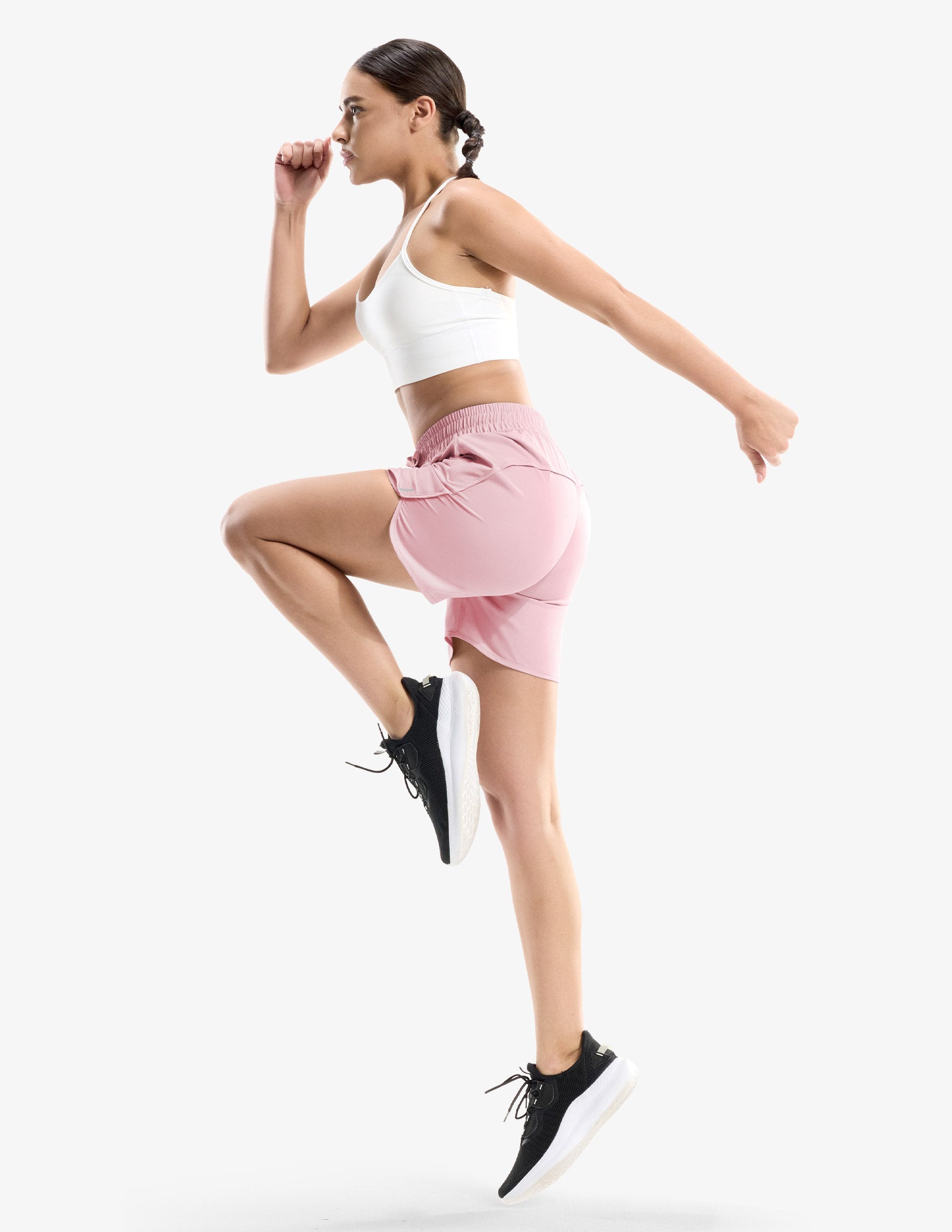 MIER Women's 5" Running Shorts with Secure Zipper Pockets Women Shorts