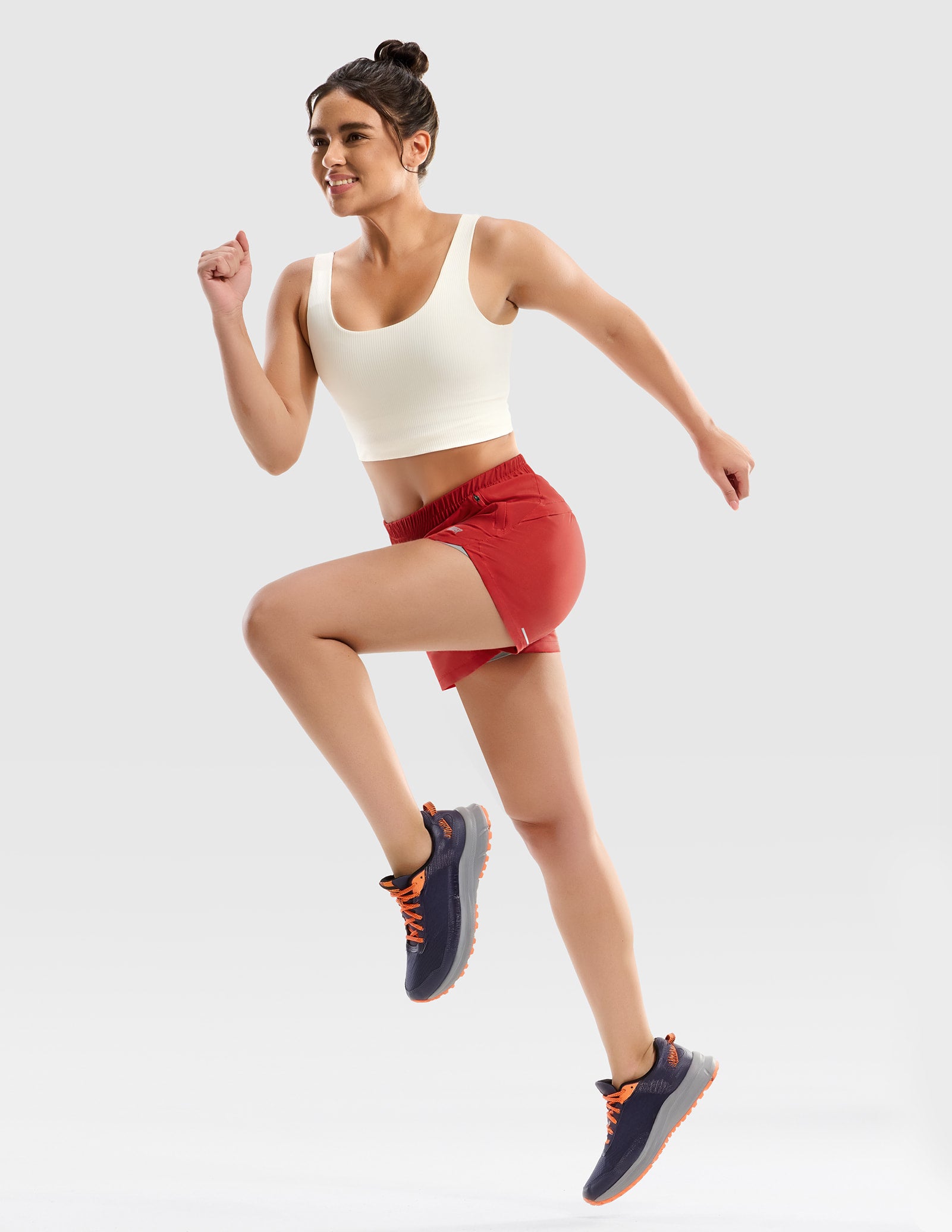 MIER Women’s 3” Running Shorts with Zipper Pockets Women Shorts