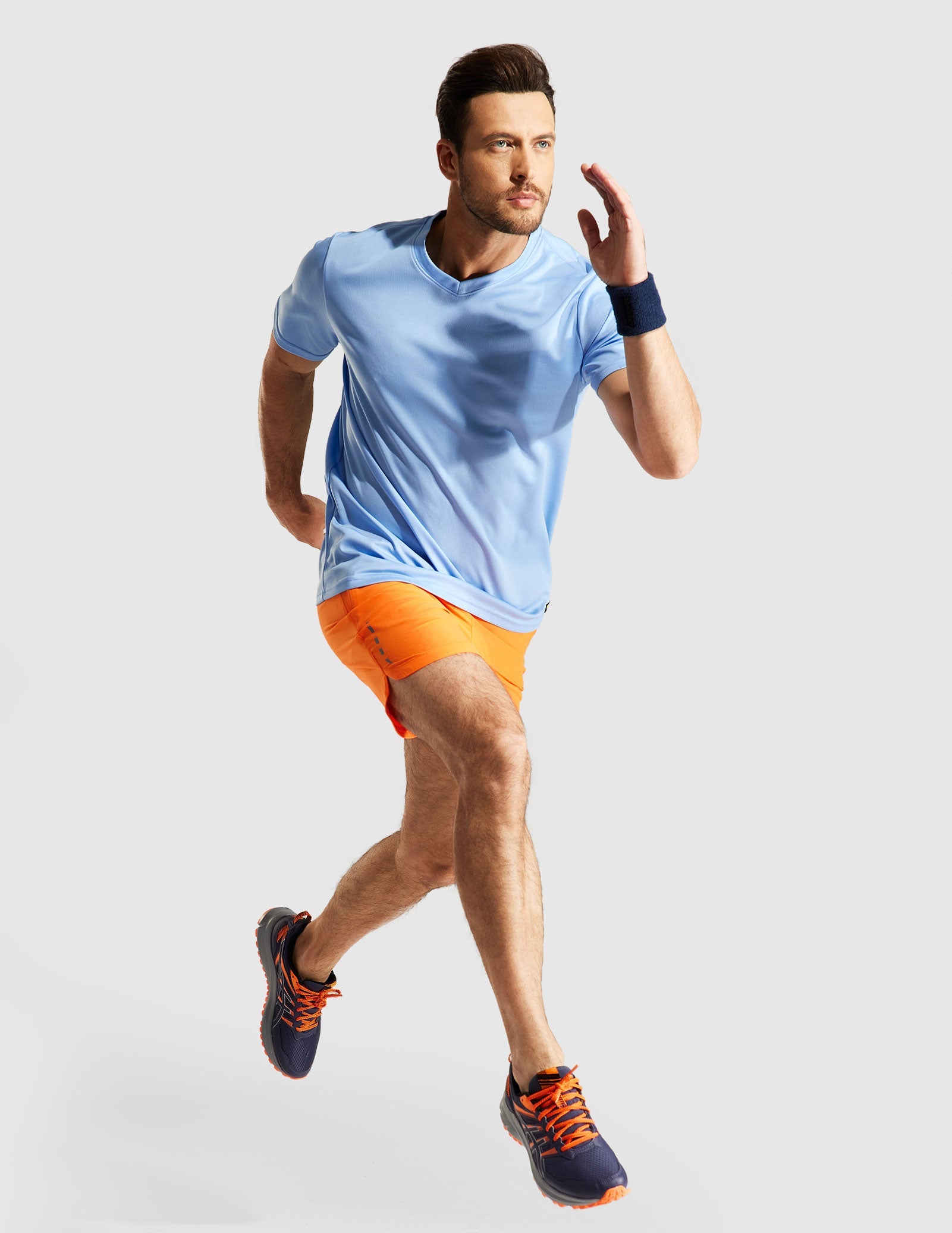 MIER Men's Dry Fit Performance Tees Eco Friendly and Moisture Wicking Men's T-Shirts