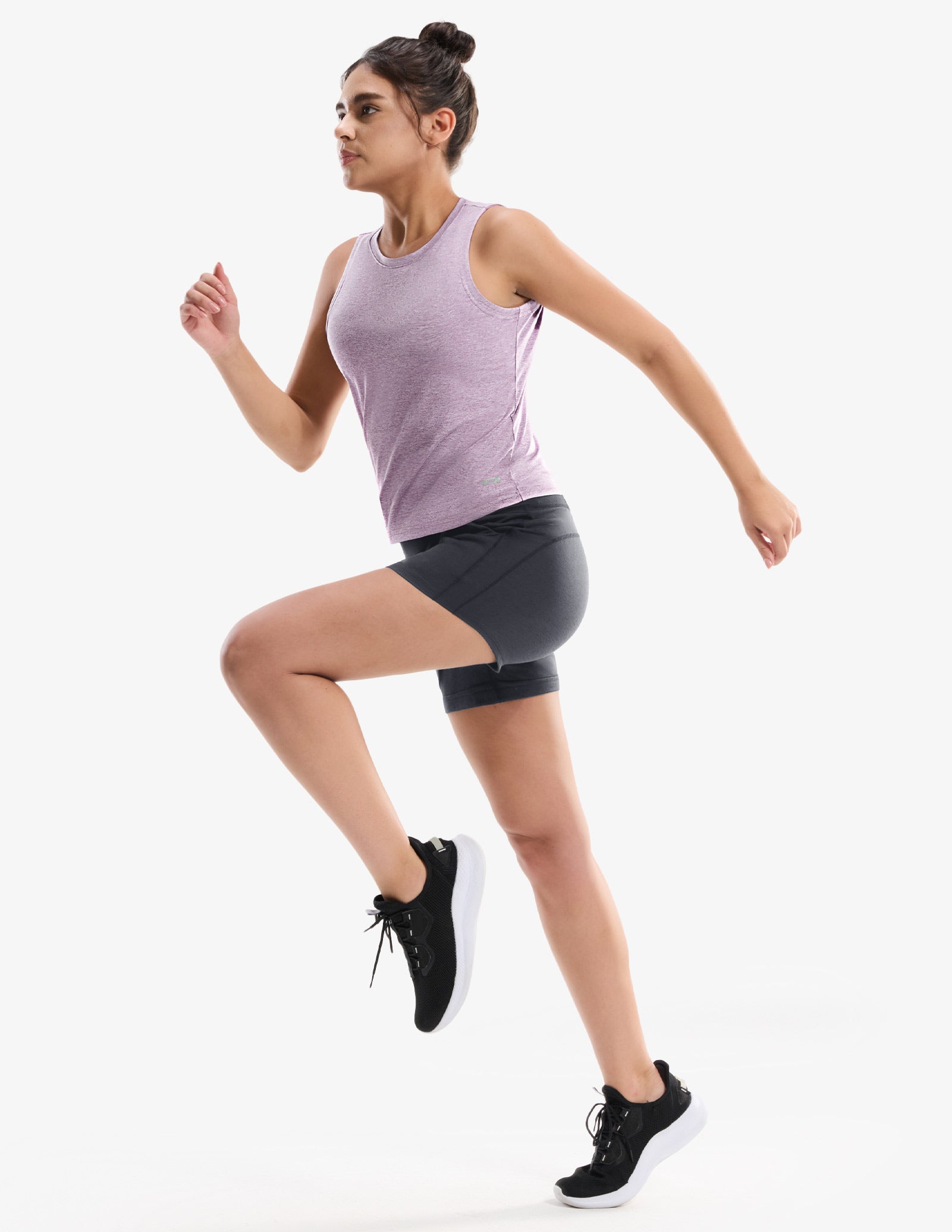 MIER Women’s Buttery-Soft Skimmer Tank Top High-Hip Workout Shirt Women Active Shirt