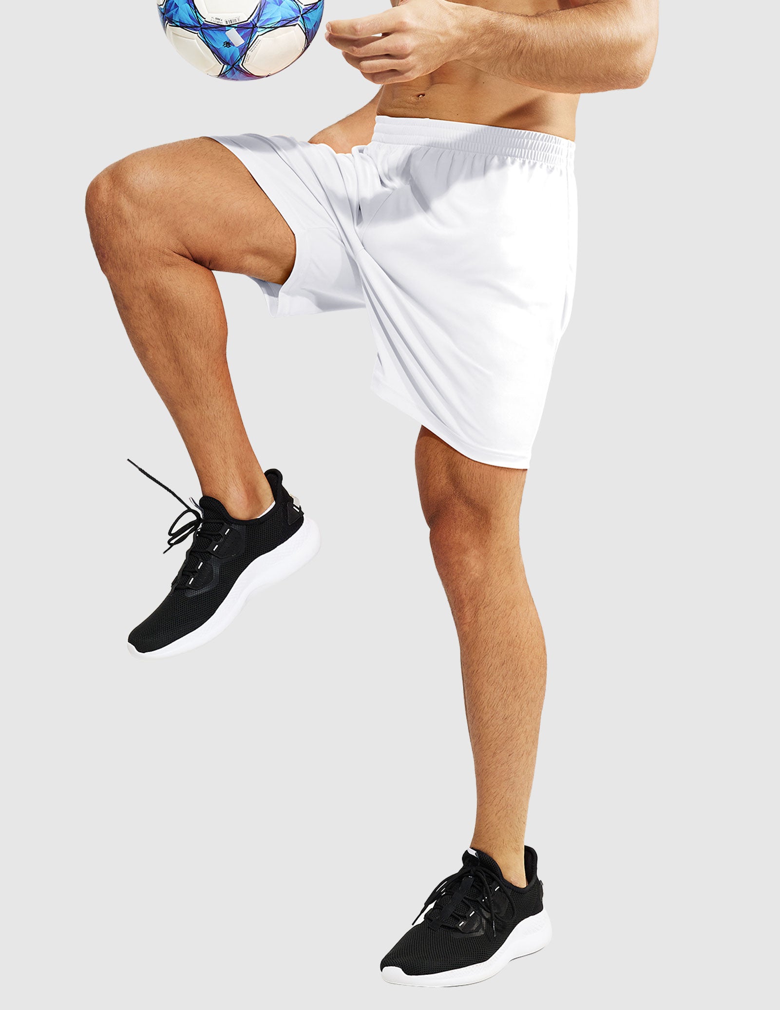 MIER Men Quick-Dry Athletic Running Shorts without Pockets Men's Shorts