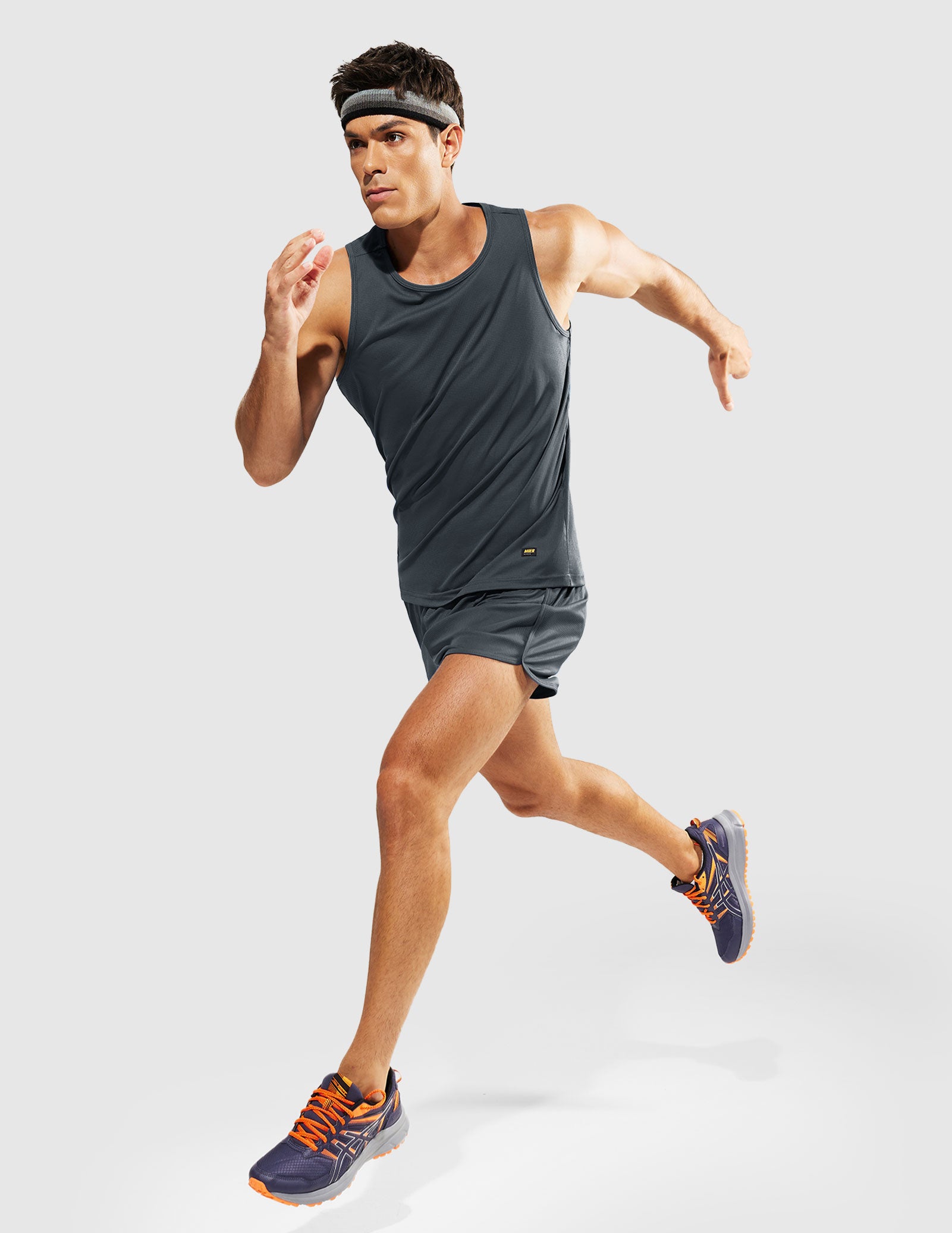 MIER Summer Running Tank Top Lightweight and Sweat Wicking Men's Tank Top