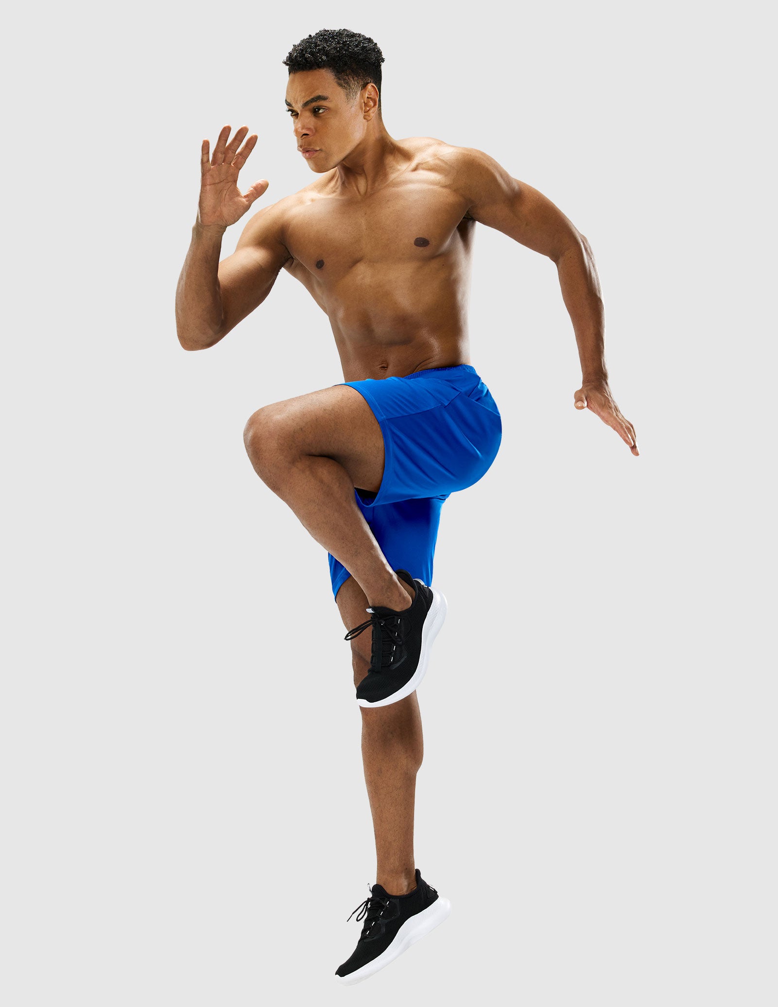 MIER Men Quick-Dry Athletic Running Shorts without Pockets Men's Shorts