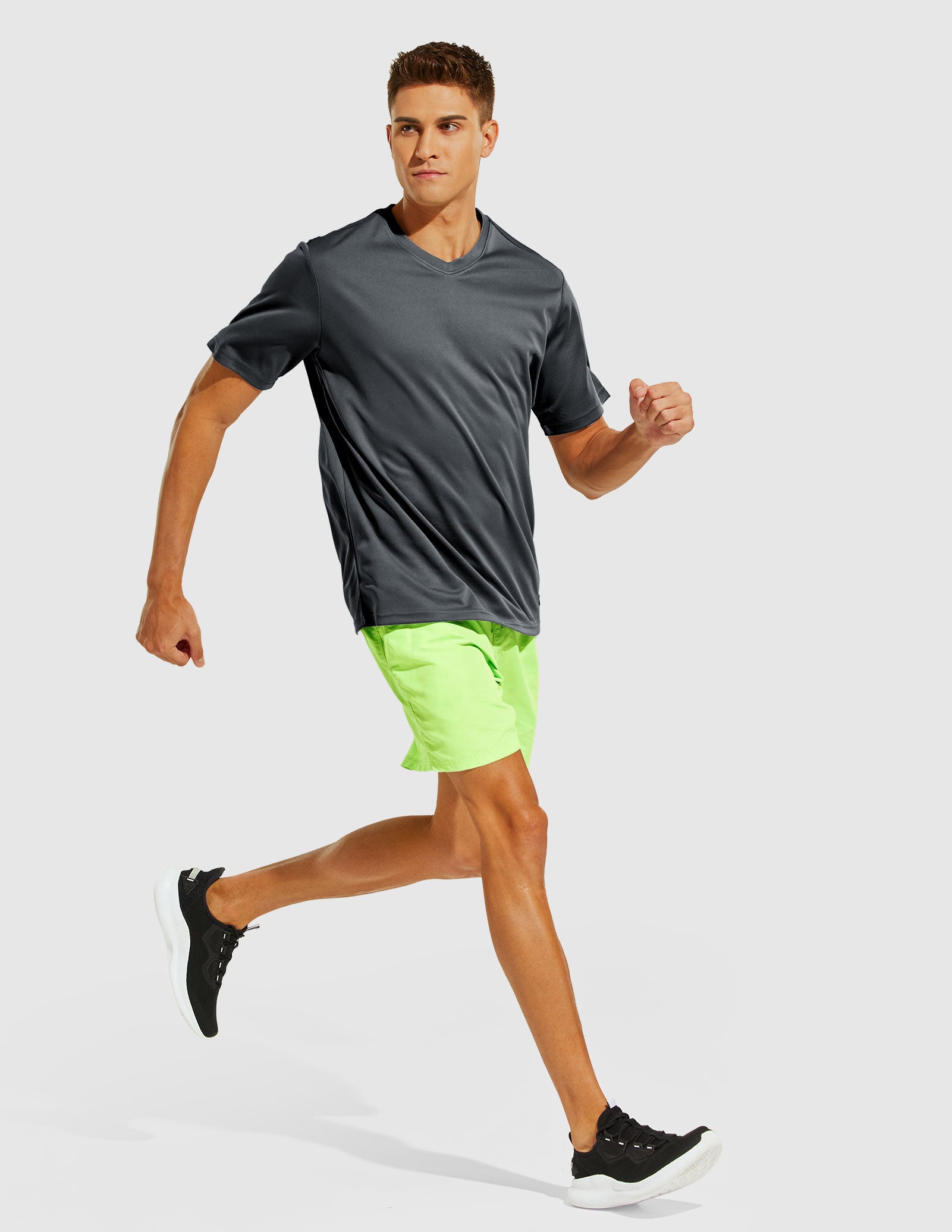 MIER Men's Dry Fit Performance Tees Eco Friendly and Moisture Wicking Men's T-Shirts