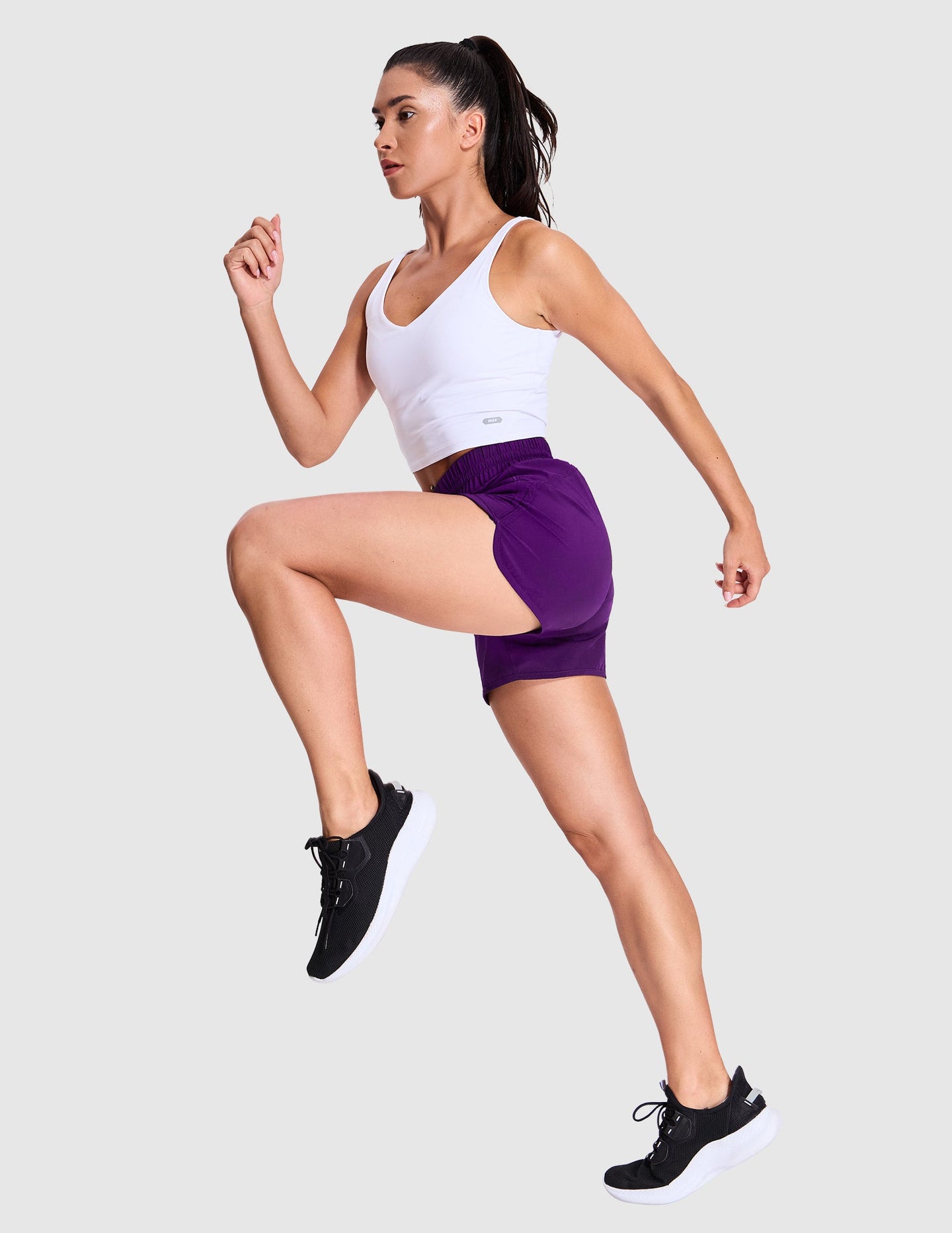 MIER Women's Quick Dry Running Shorts with Liner Women Shorts