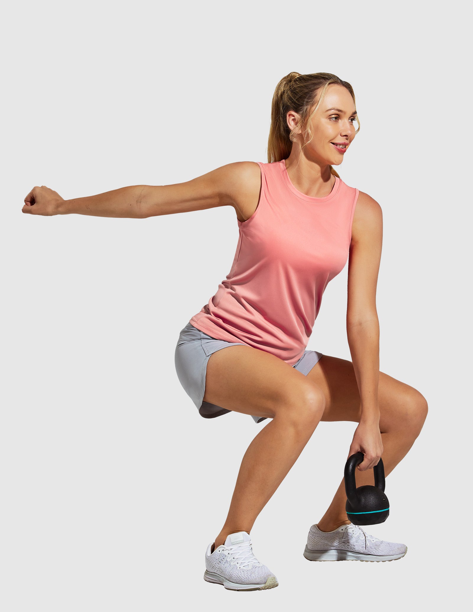 MIER UV Protection Sleeveless Workout Tank Top for Women - Lightweight & Breathable Women's Tank Top