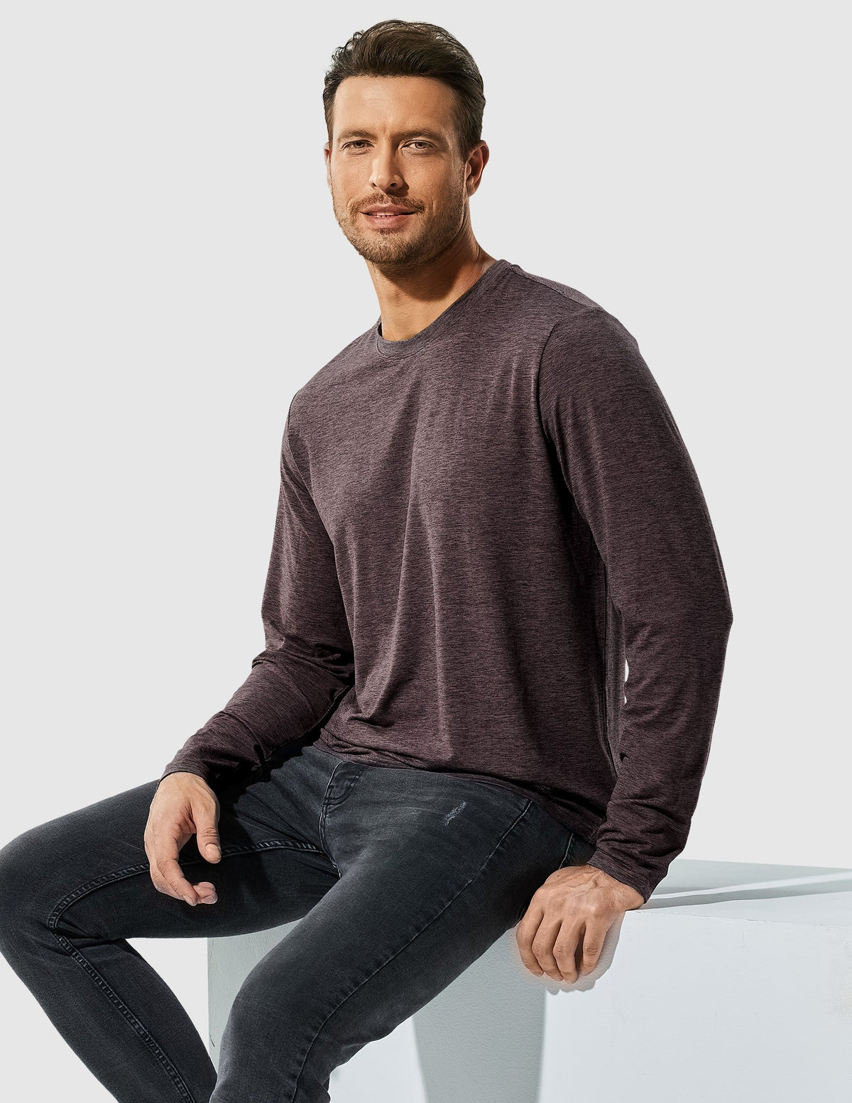 Camisetas deportivas para hombre Camisetas de cuello redondo supersuaves