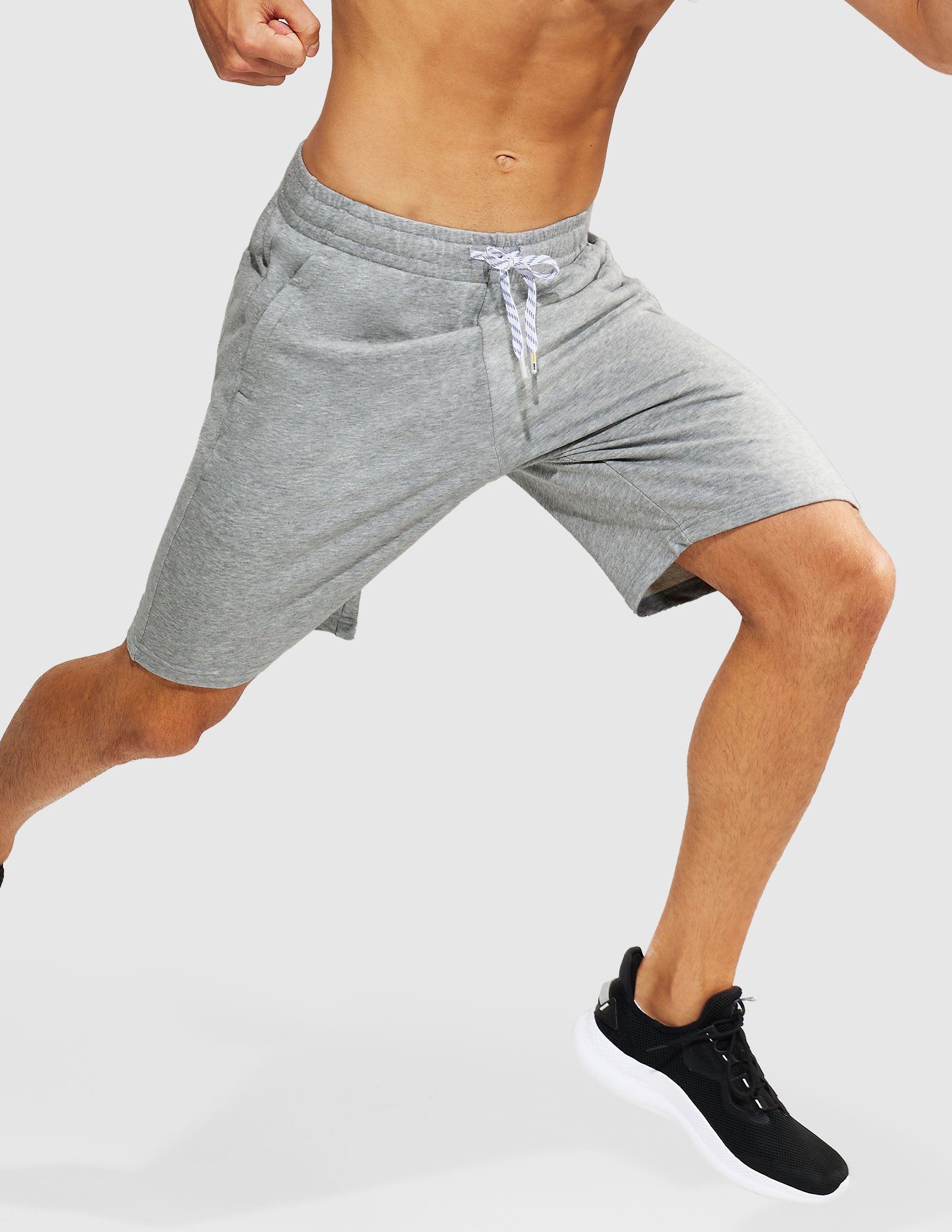 Men's 9-Inch Athletic Cotton Shorts with Pockets