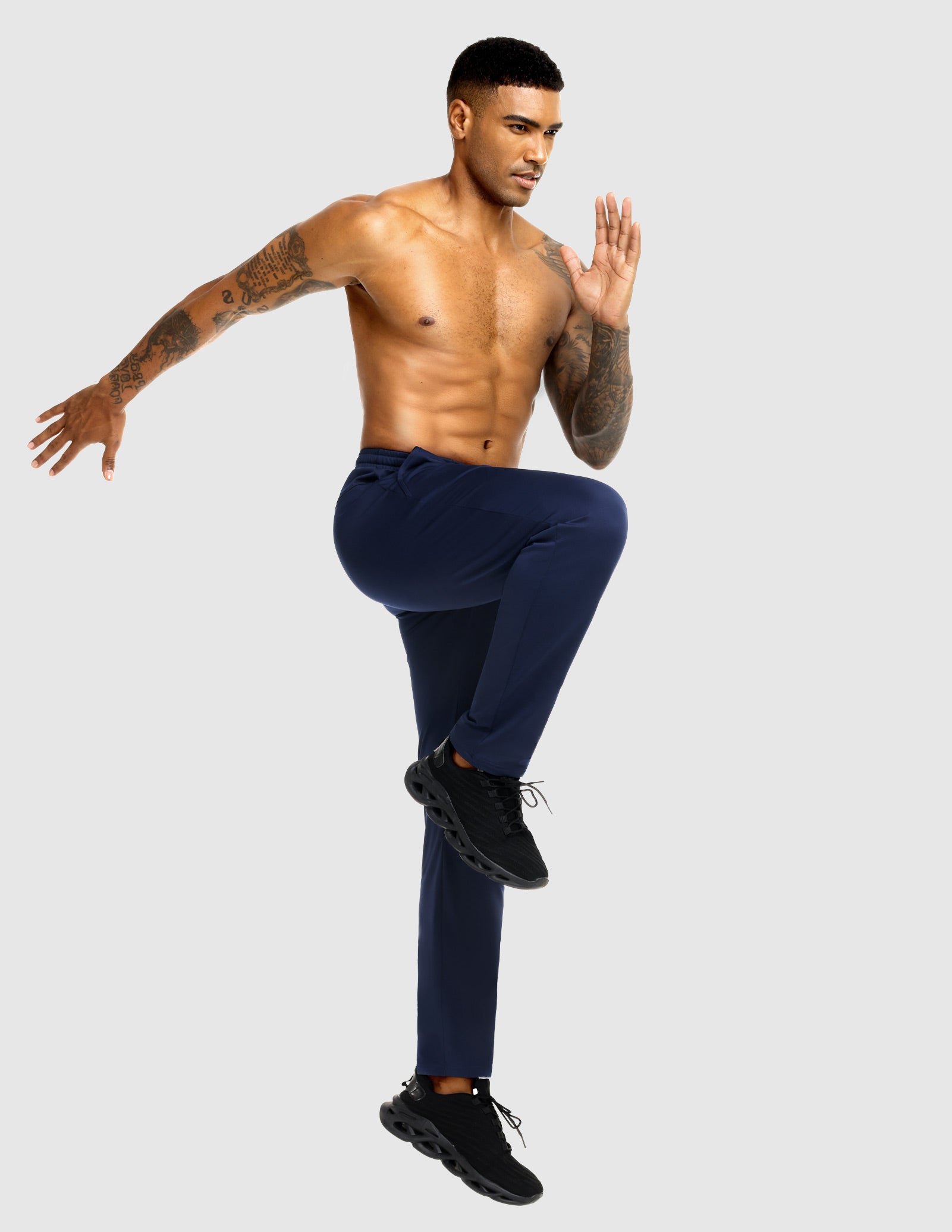 MIER Men's Fleece Lined Athletic Pants with Zipper Pockets | Winter Warm Workout Sweatpants Men's Train Pants
