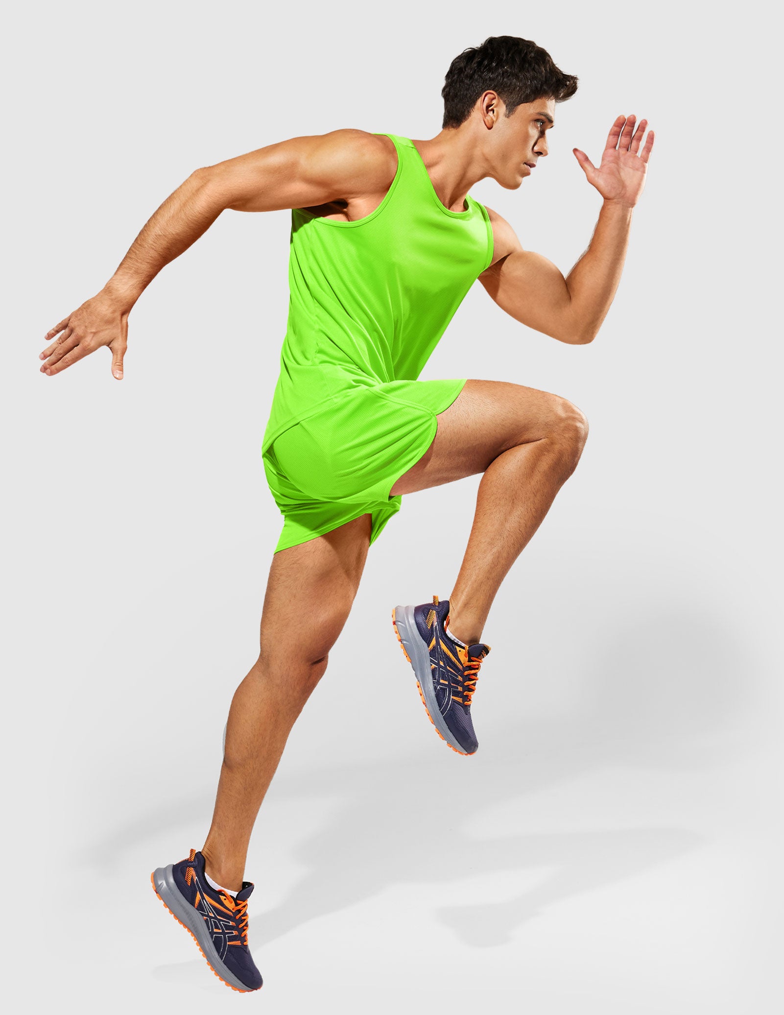 MIER Summer Running Tank Top Lightweight and Sweat Wicking Men's Tank Top