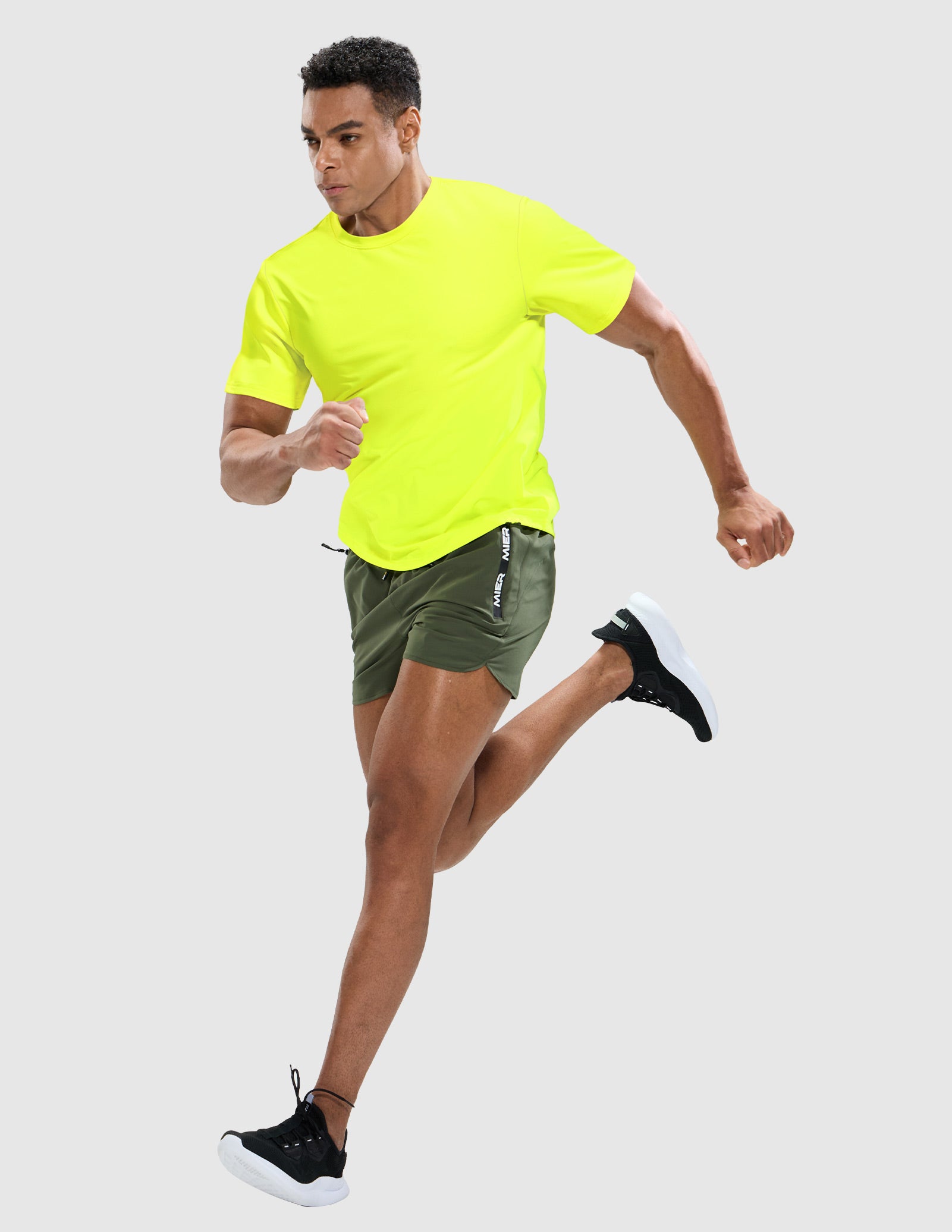 MIER Men’s Workout T-Shirt Dry Fit Short Sleeve UPF 50+ Running Tee Men's T-Shirts