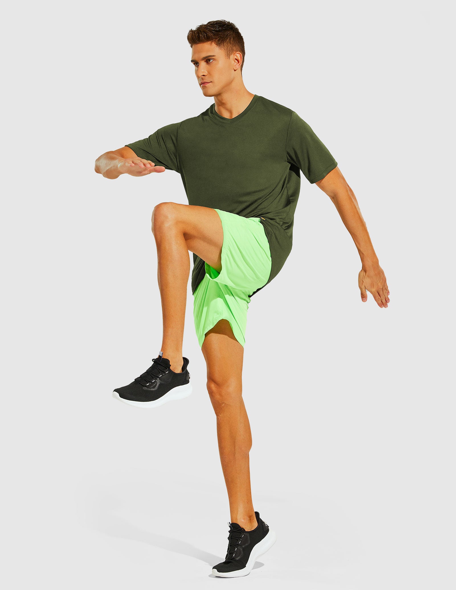 MIER Men's Dry Fit Performance Tees Eco Friendly and Moisture Wicking Men's T-Shirts