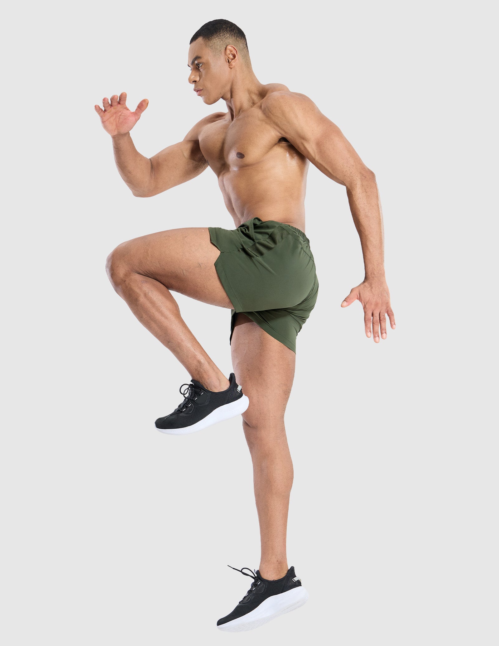 MIER Men's 3 Inch Running Shorts with Liner and Pockets Men's Shorts