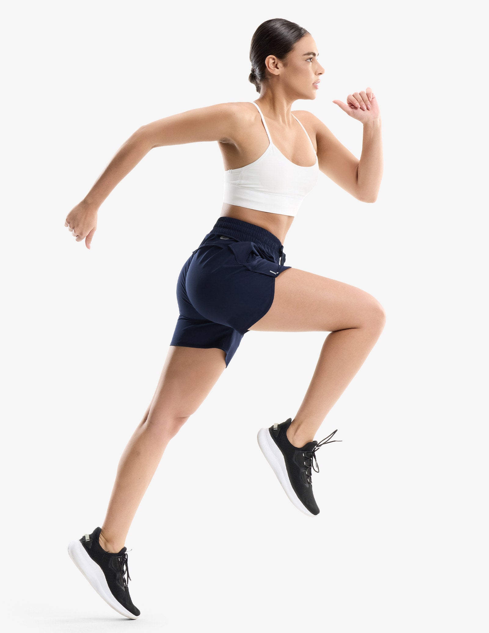 MIER Women's 5" Running Shorts with Secure Zipper Pockets Women Shorts