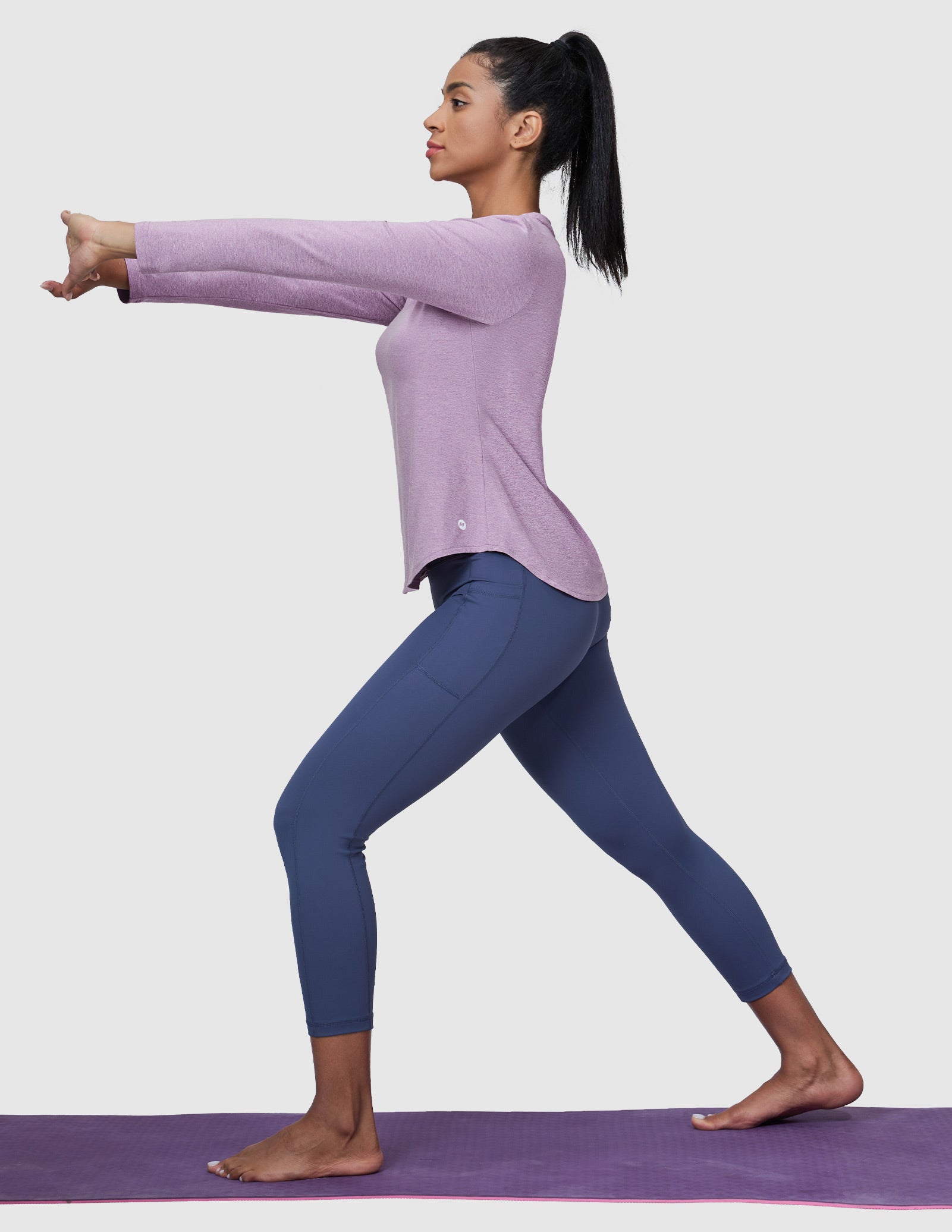 MIER Women’s Buttery Soft Long Sleeve Workout Dry Fit Tee Women Active Shirt