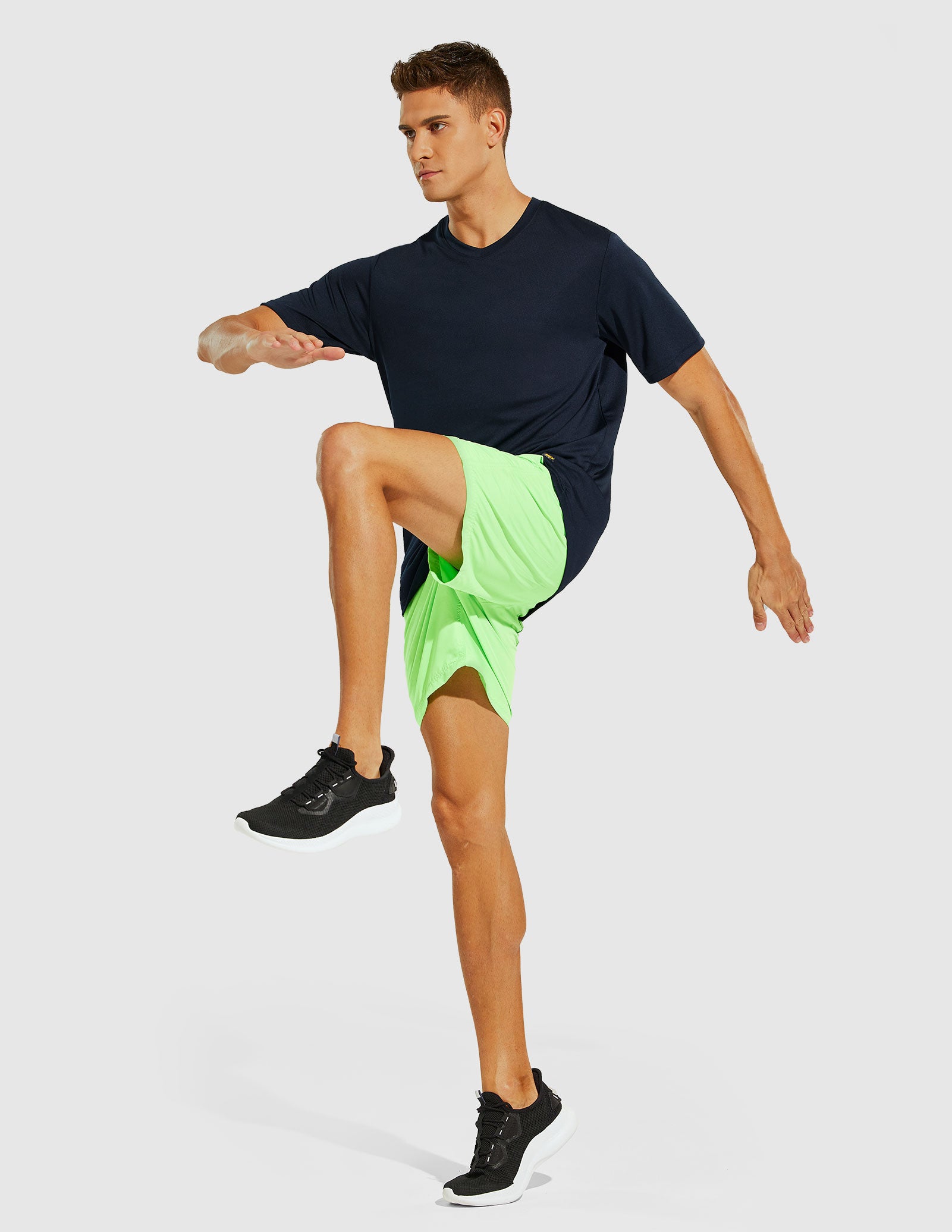 MIER Men's Dry Fit Performance Tees Eco Friendly and Moisture Wicking Men's T-Shirts