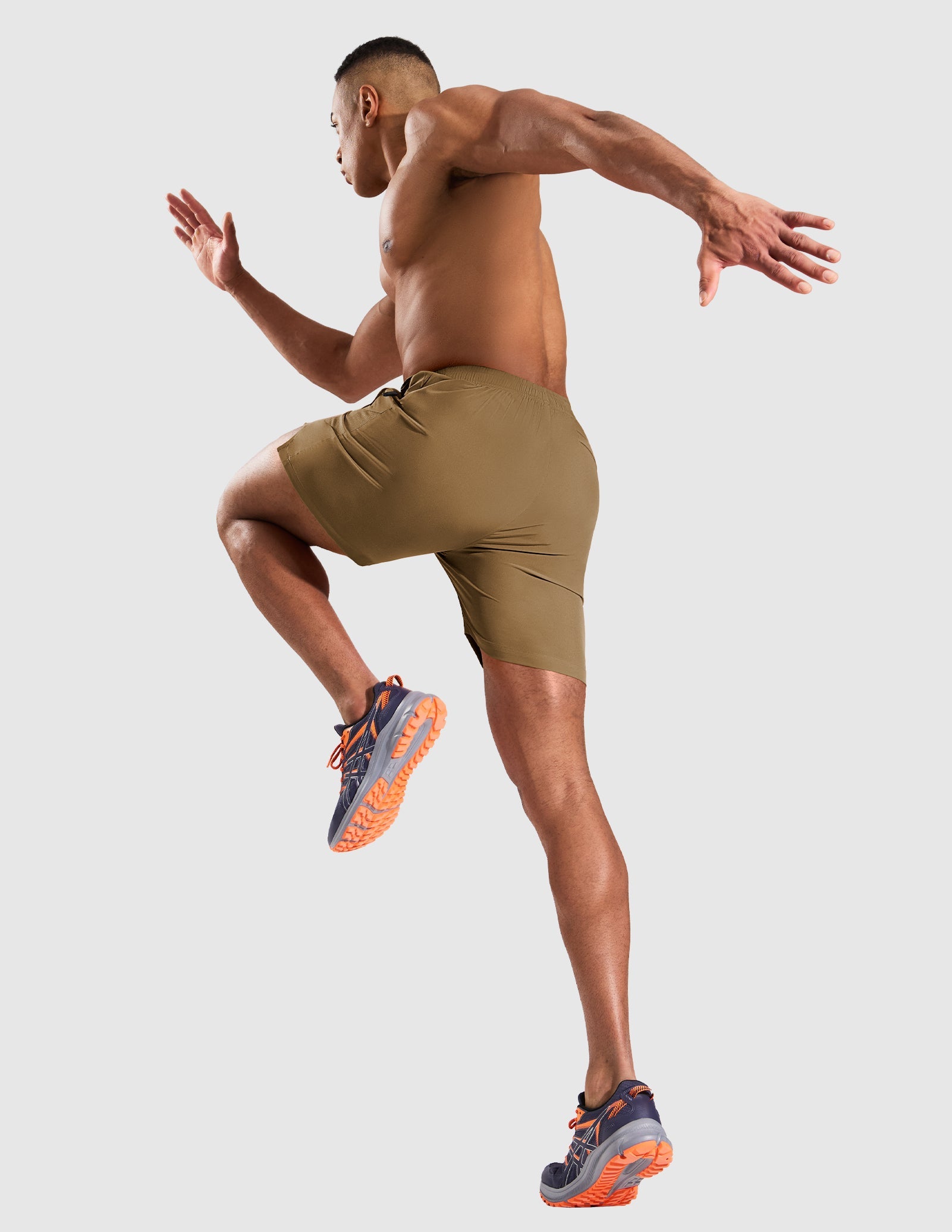 MIER Men’s 5” Running Shorts Quick Dry with Zipper Pockets, No Liner Men's Shorts