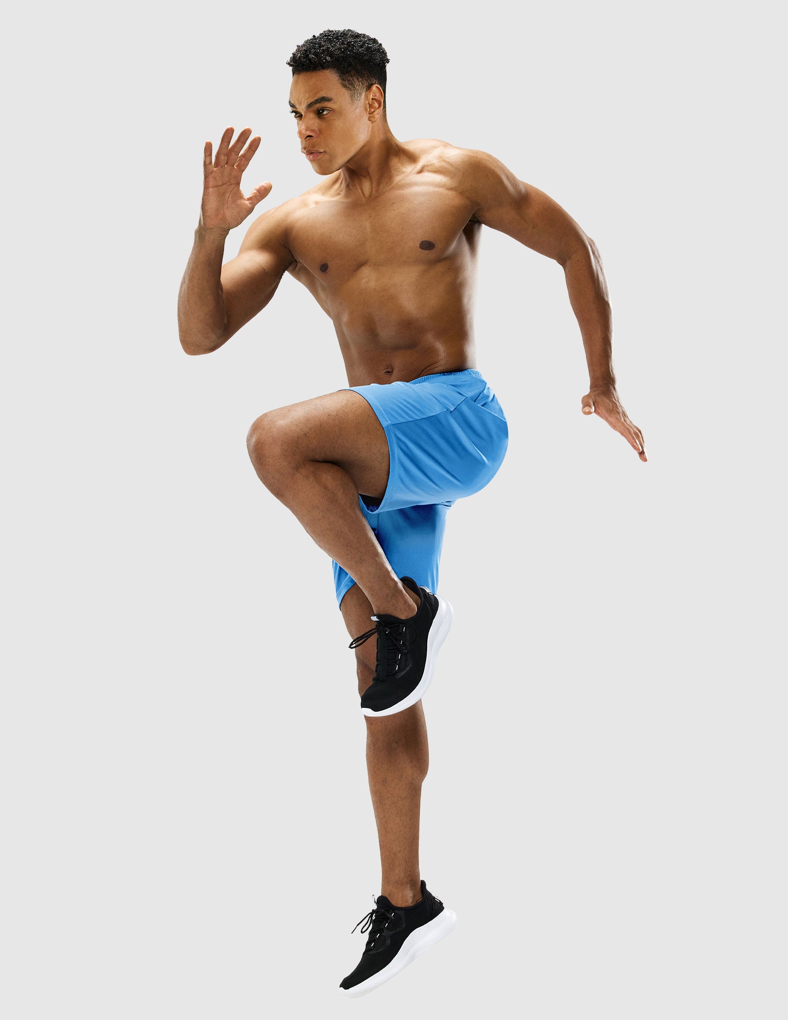 MIER Men Quick-Dry Athletic Running Shorts without Pockets Men's Shorts
