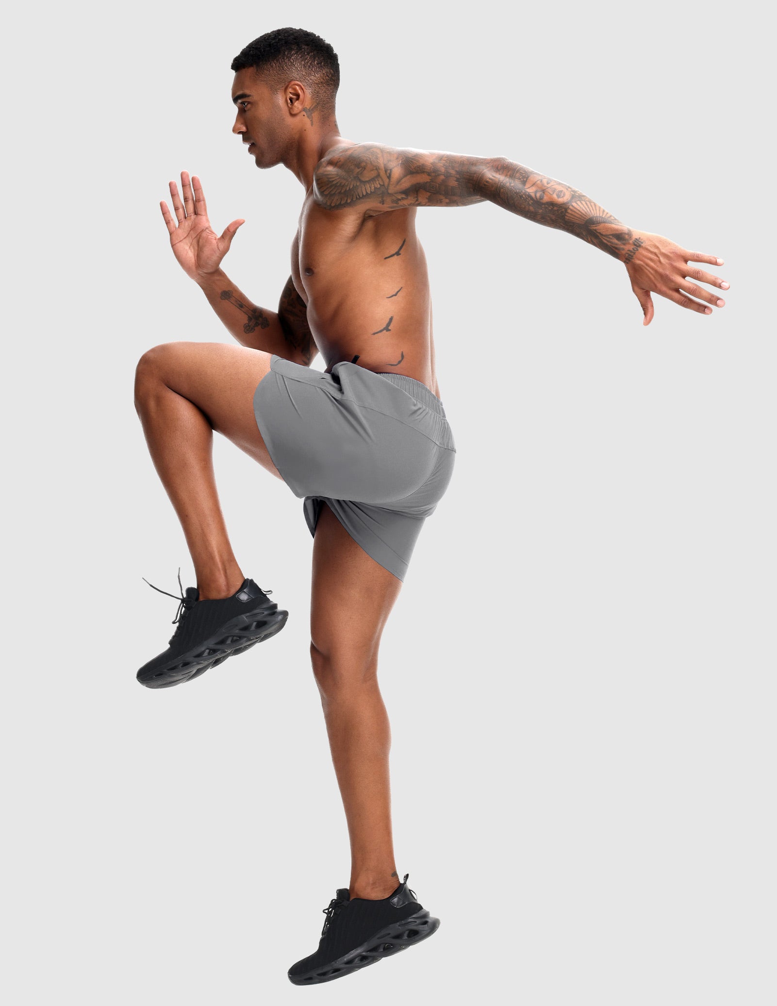 Men's PaceLite Logo Shorts W/Brief 3"