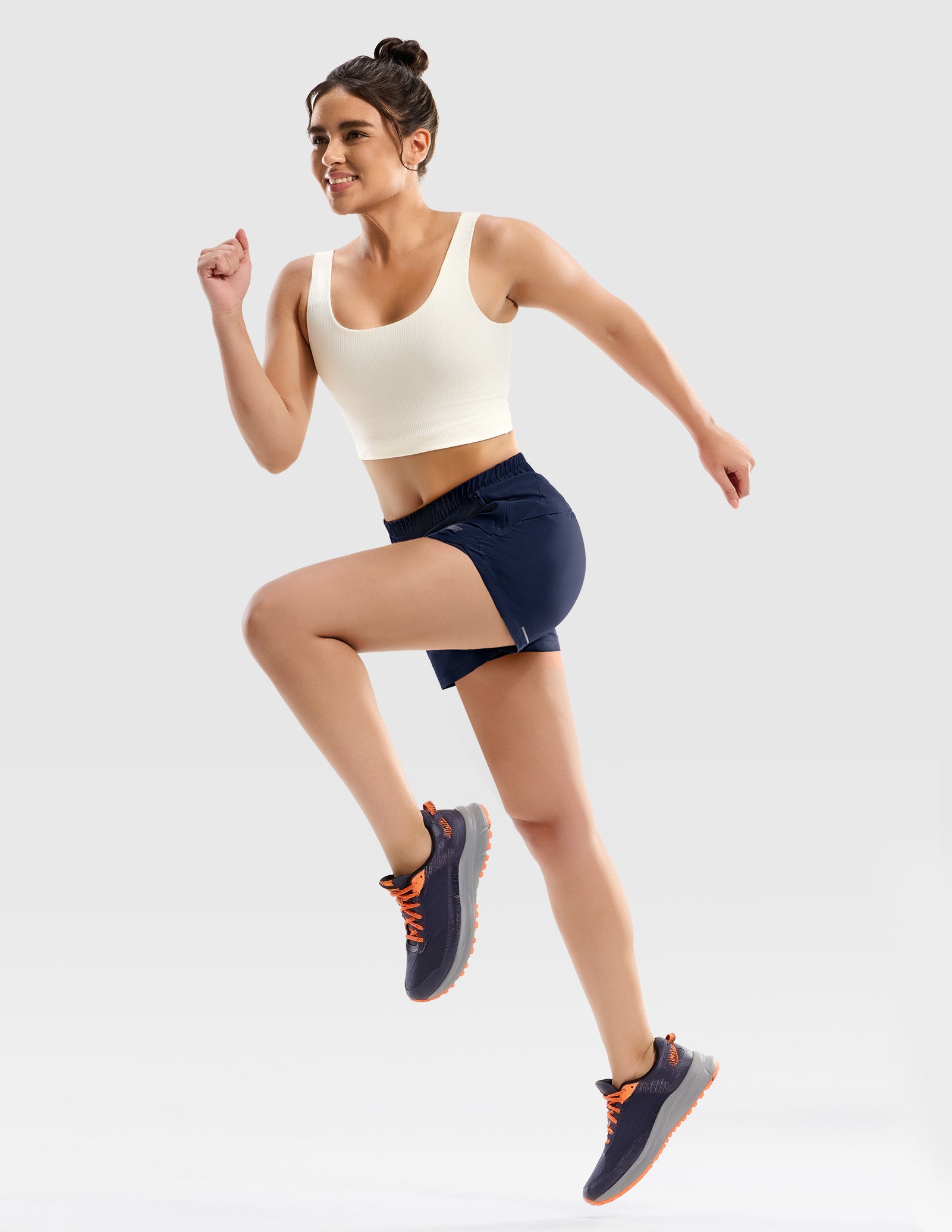 MIER Women’s 3” Running Shorts with Zipper Pockets Women Shorts