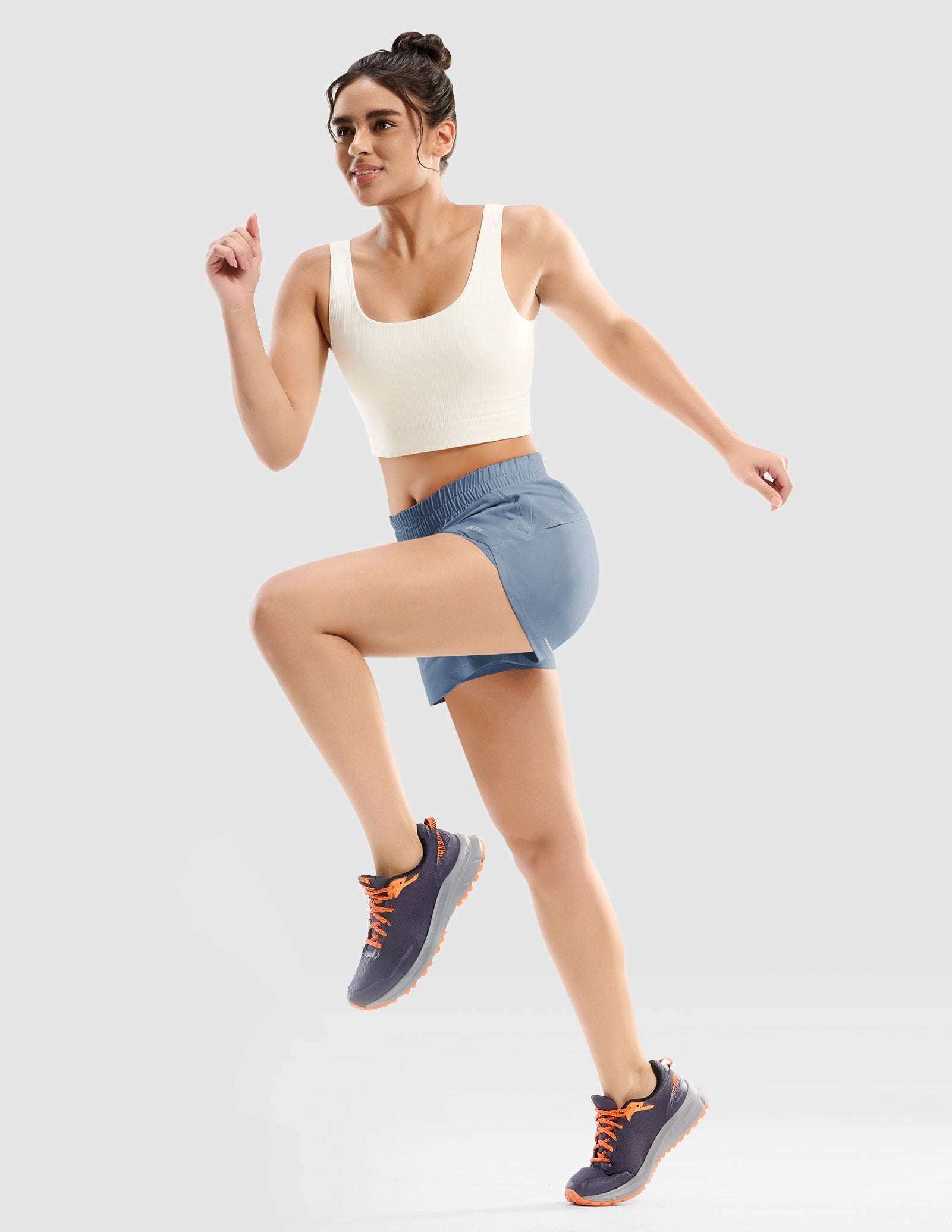 MIER Women’s 3” Running Shorts with Zipper Pockets Women Shorts