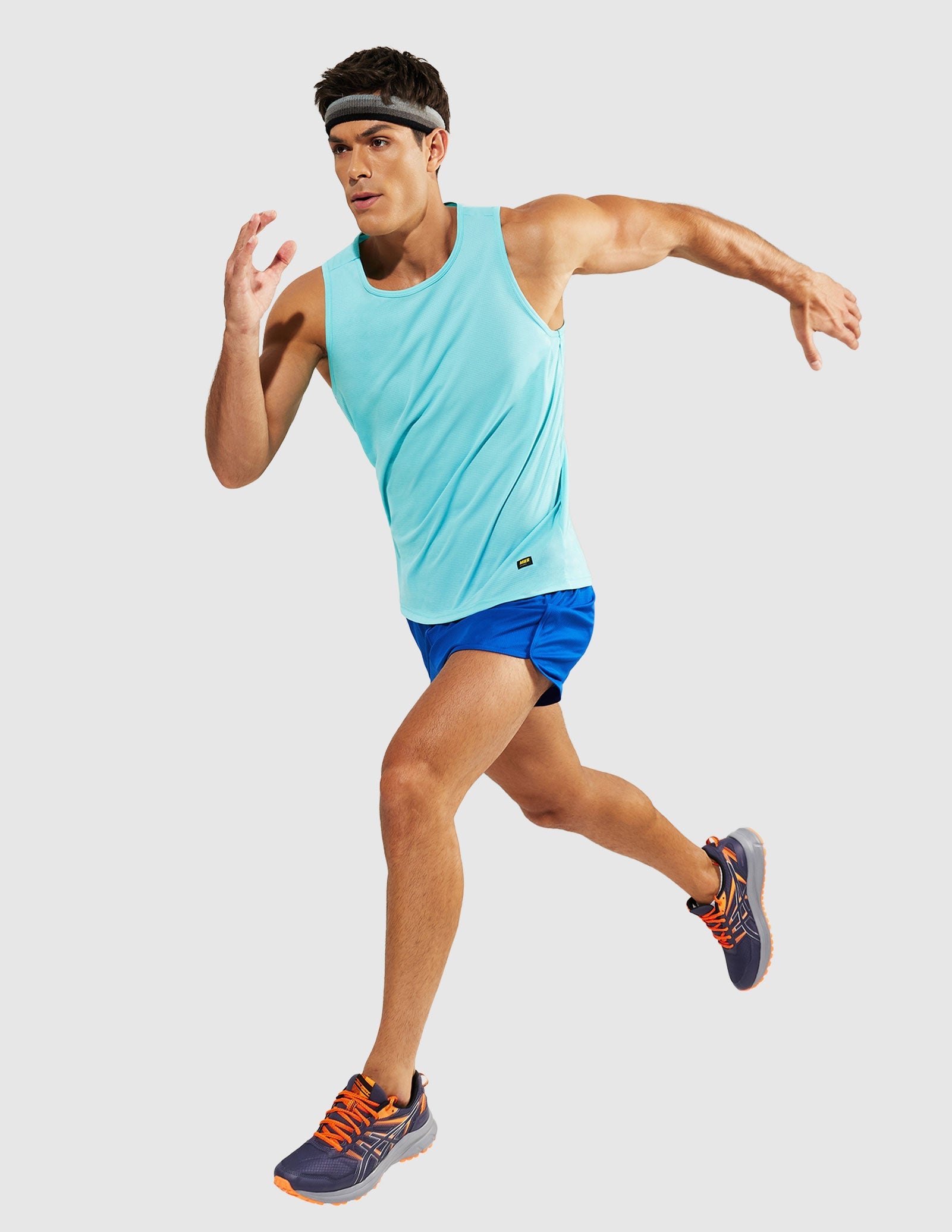 MIER Summer Running Tank Top Lightweight and Sweat Wicking Men's Tank Top