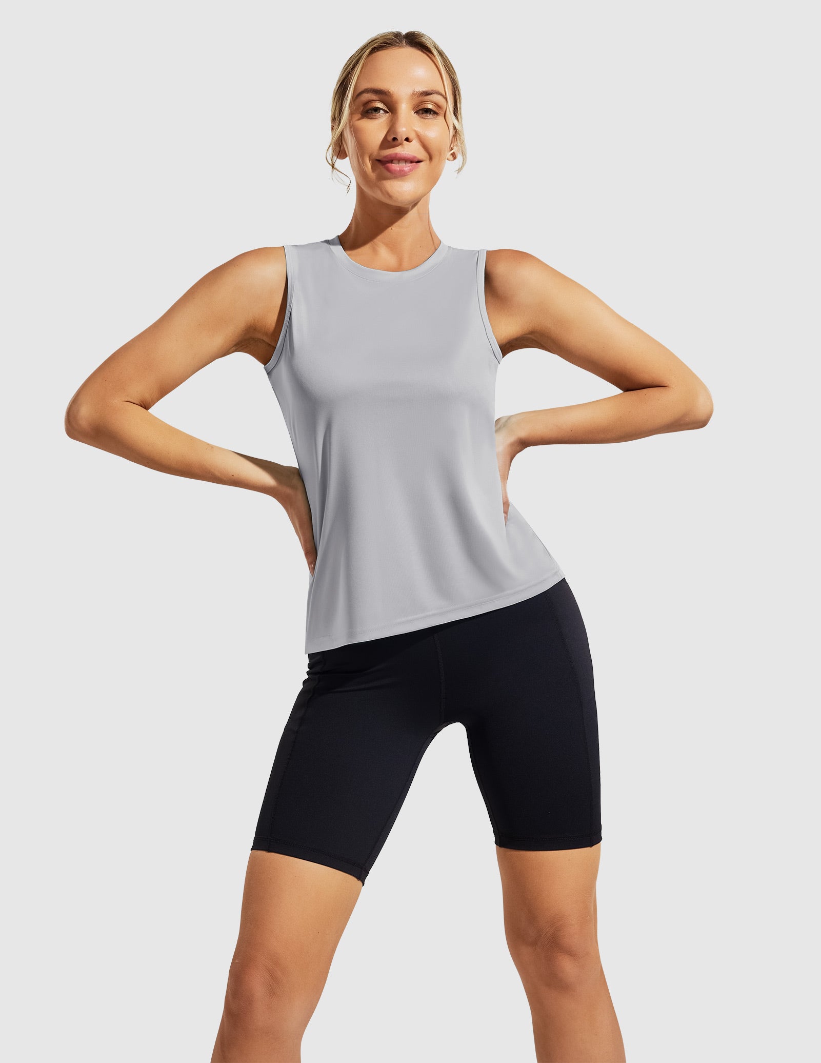 MIER UV Protection Sleeveless Workout Tank Top for Women - Lightweight & Breathable Women's Tank Top