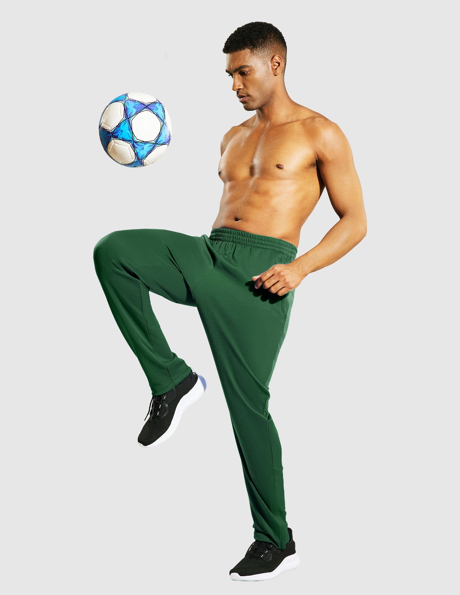 MIER Men's Stretch Athletic Joggers for Running and Gym Men's Train Pants