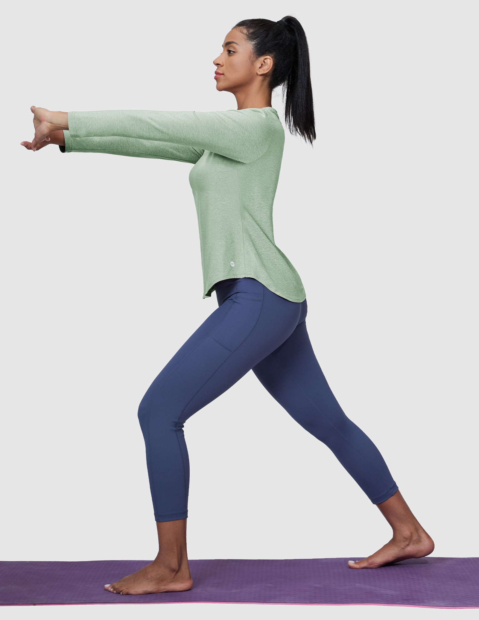 MIER Women’s Buttery Soft Long Sleeve Workout Dry Fit Tee Women Active Shirt