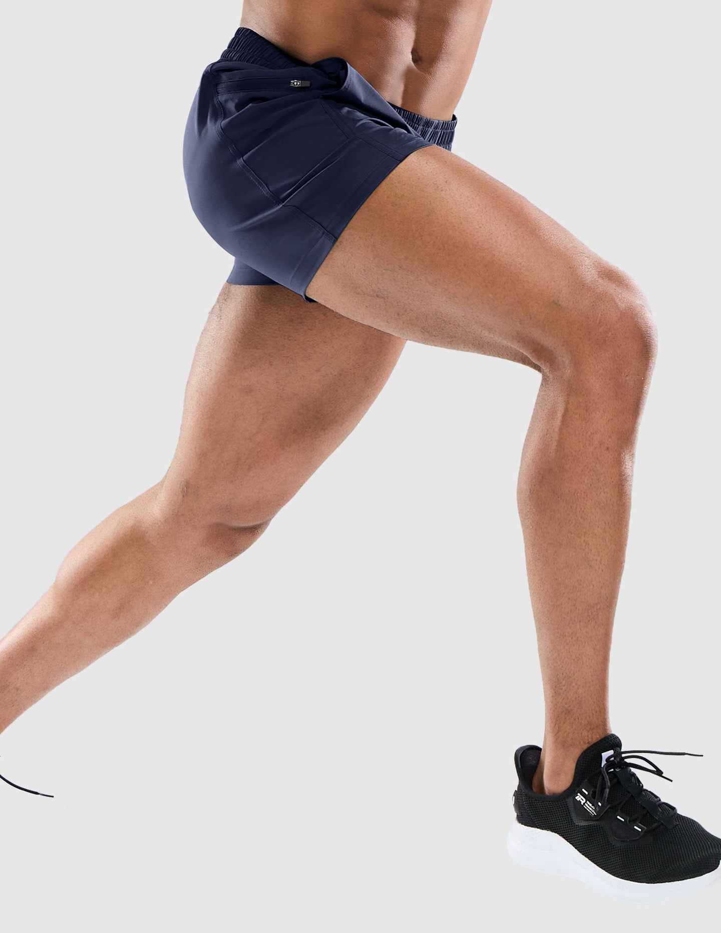 MIER Men's 3 Inch Athletic Running Shorts with Brief Liner Men's Shorts