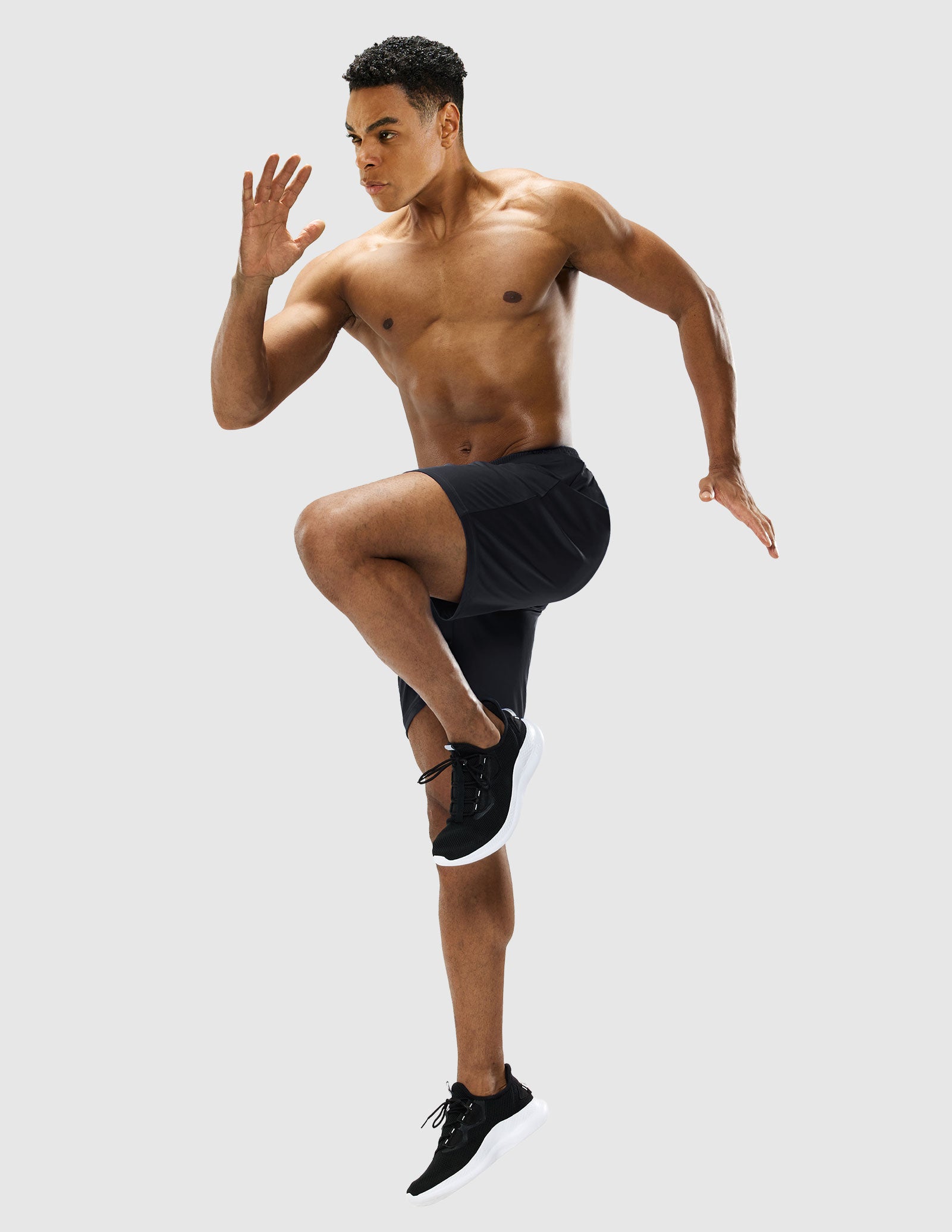 MIER Men Quick-Dry Athletic Running Shorts without Pockets Men's Shorts