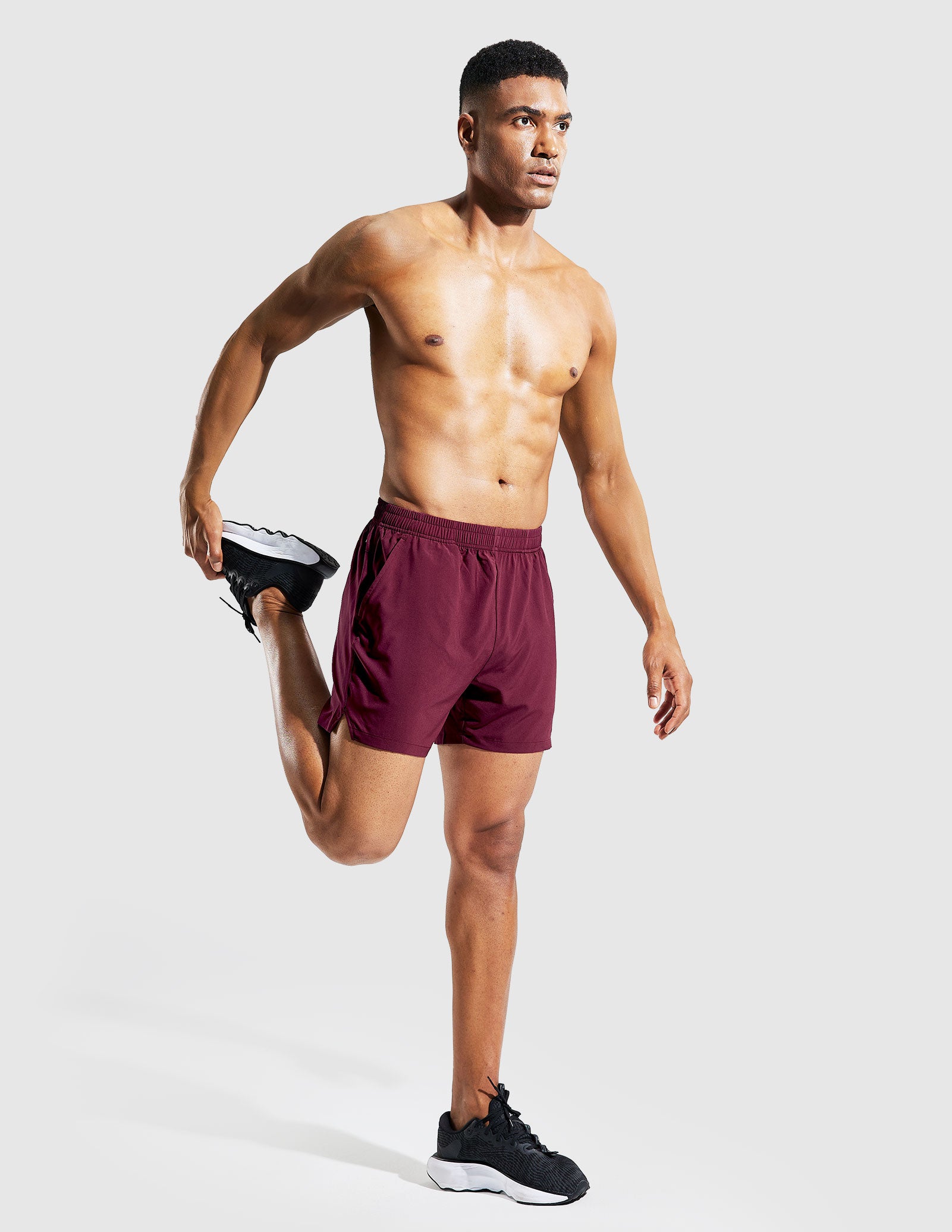 Men's Quick Dry Running Athletic Shorts with Pockets 5 Inch