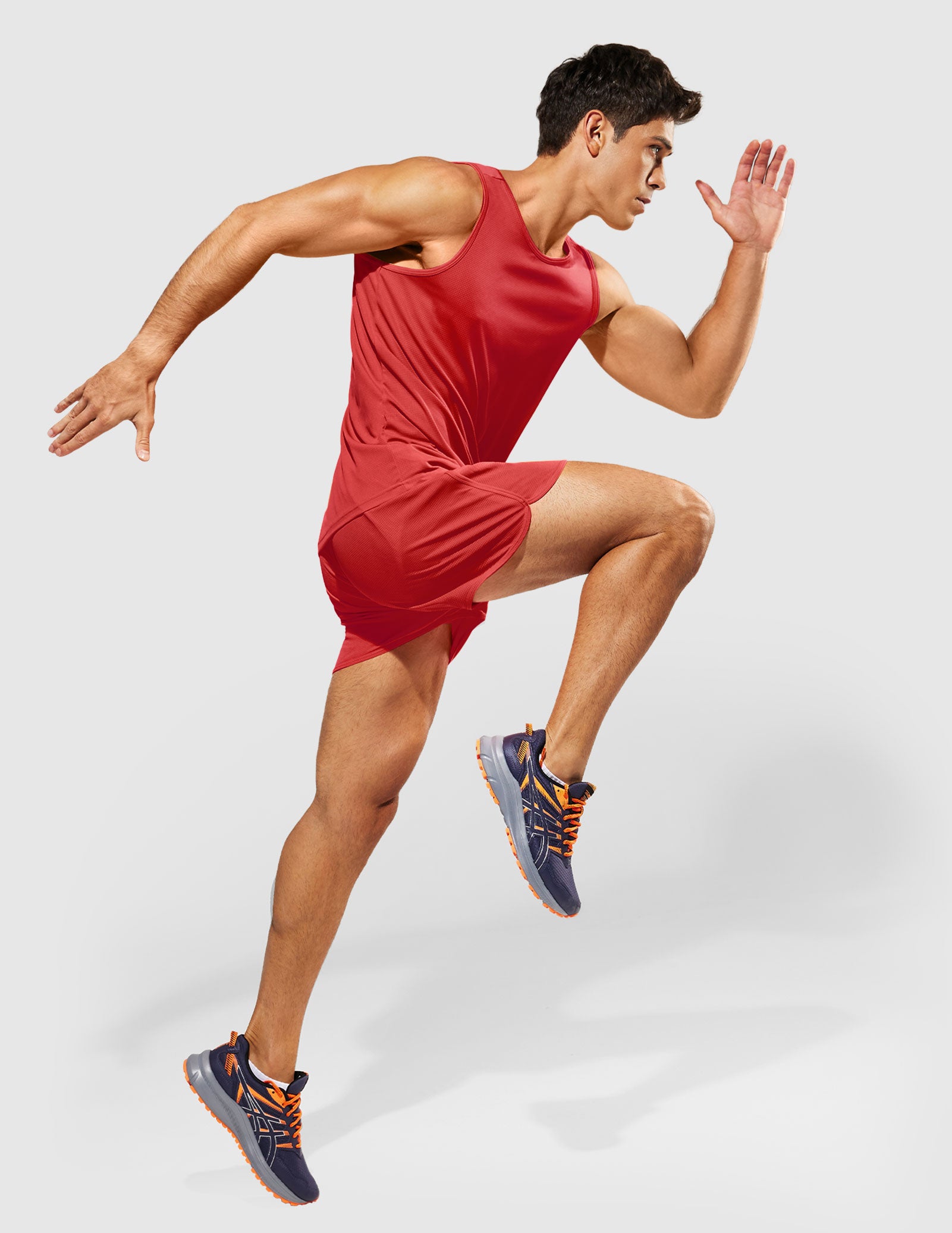 MIER Summer Running Tank Top Lightweight and Sweat Wicking Men's Tank Top