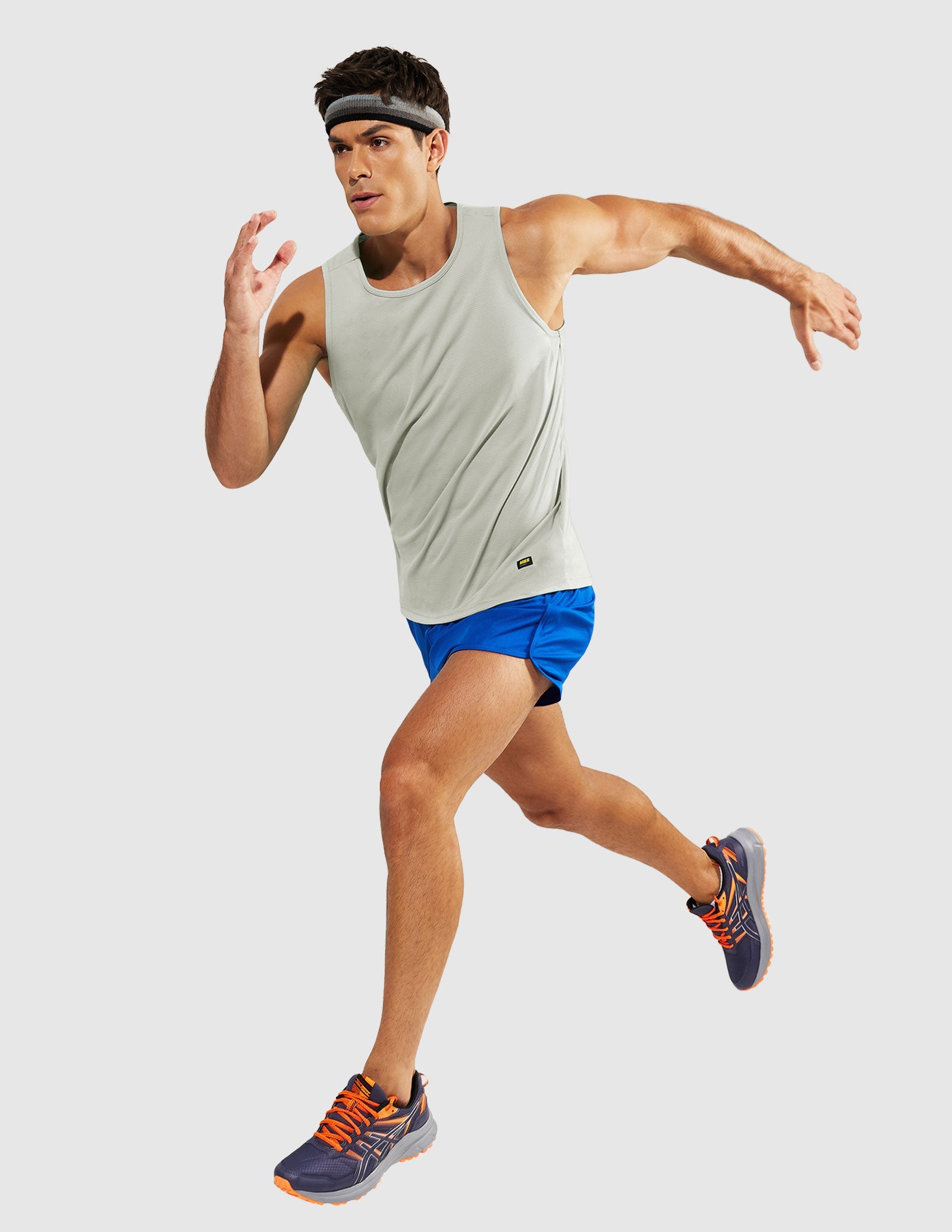 MIER Summer Running Tank Top Lightweight and Sweat Wicking Men's Tank Top