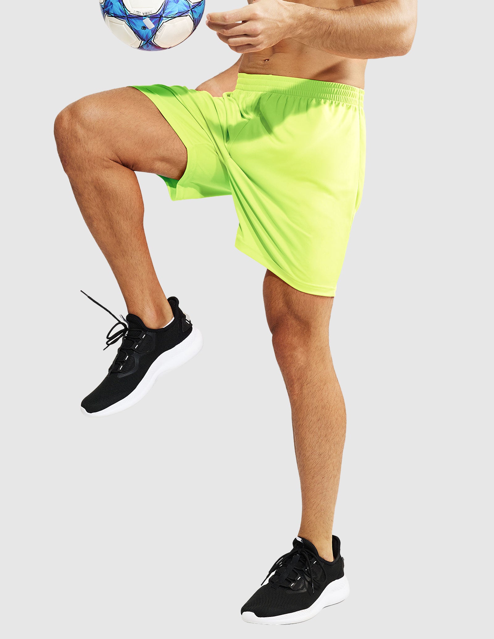 MIER Men Quick-Dry Athletic Running Shorts without Pockets Men's Shorts