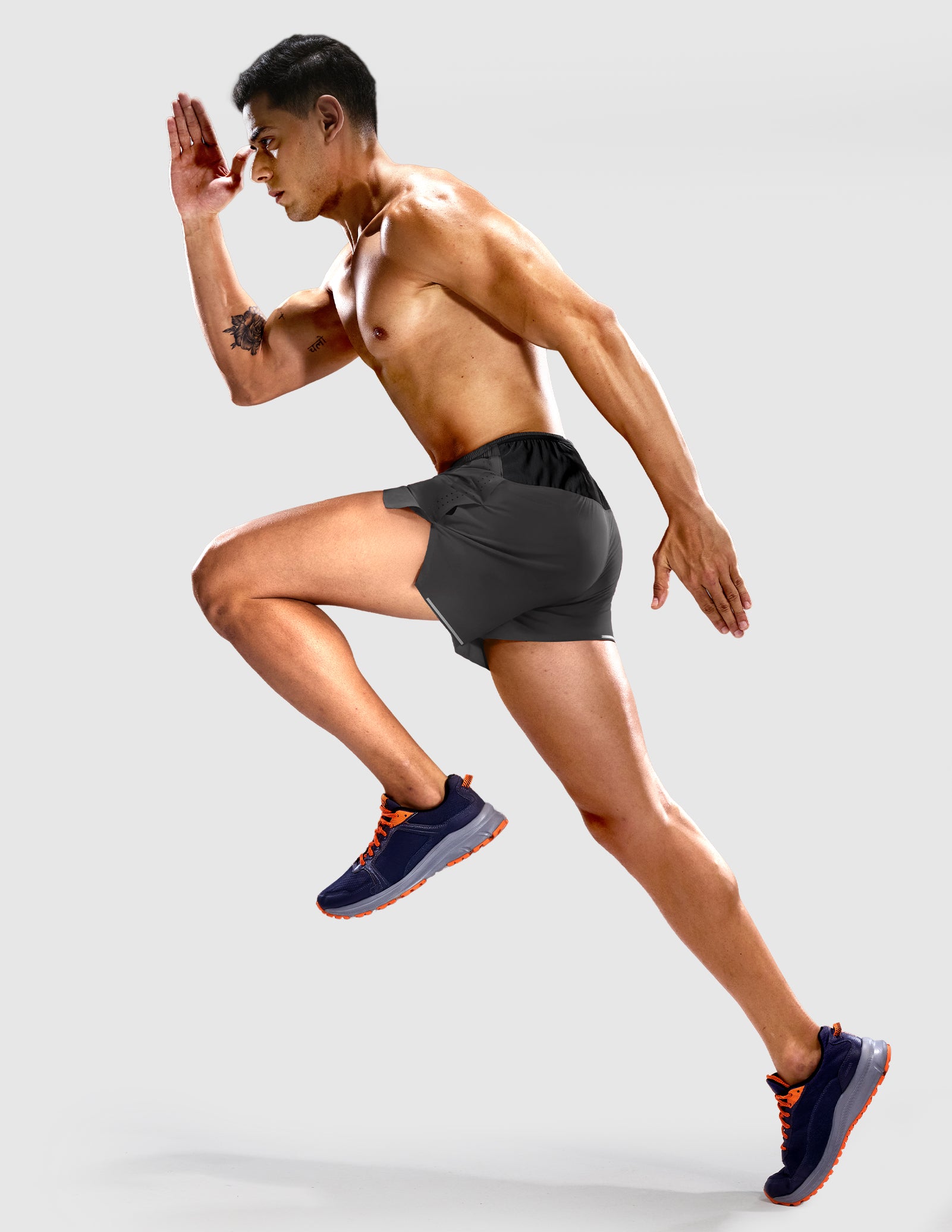 MIER Men's 3.5" Running Shorts Lightweight Marathon Training Shorts Men's Shorts