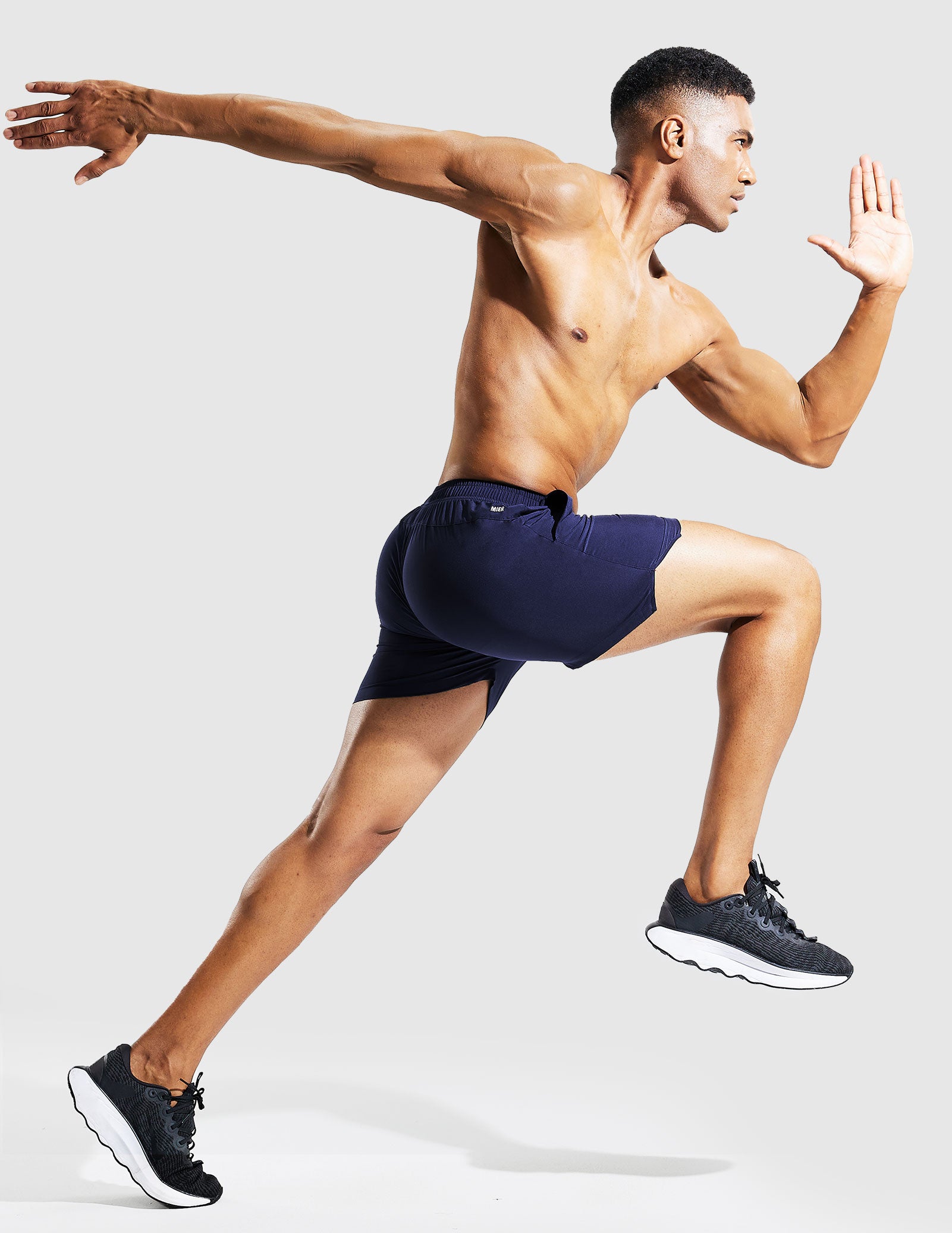 MIER Men's 5 Inch Quick Dry Running Shorts with Pockets Men's Shorts