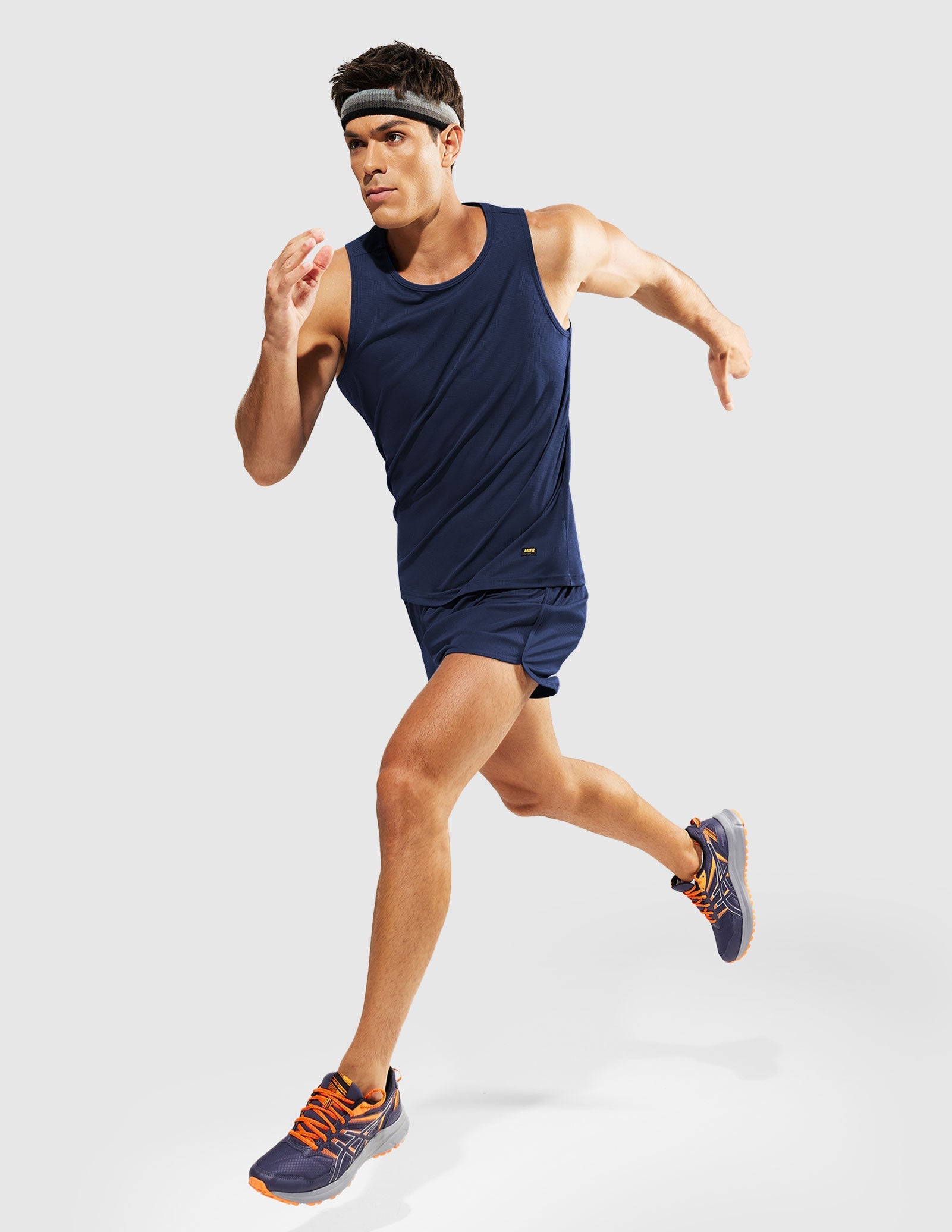 MIER Summer Running Tank Top Lightweight and Sweat Wicking Men's Tank Top