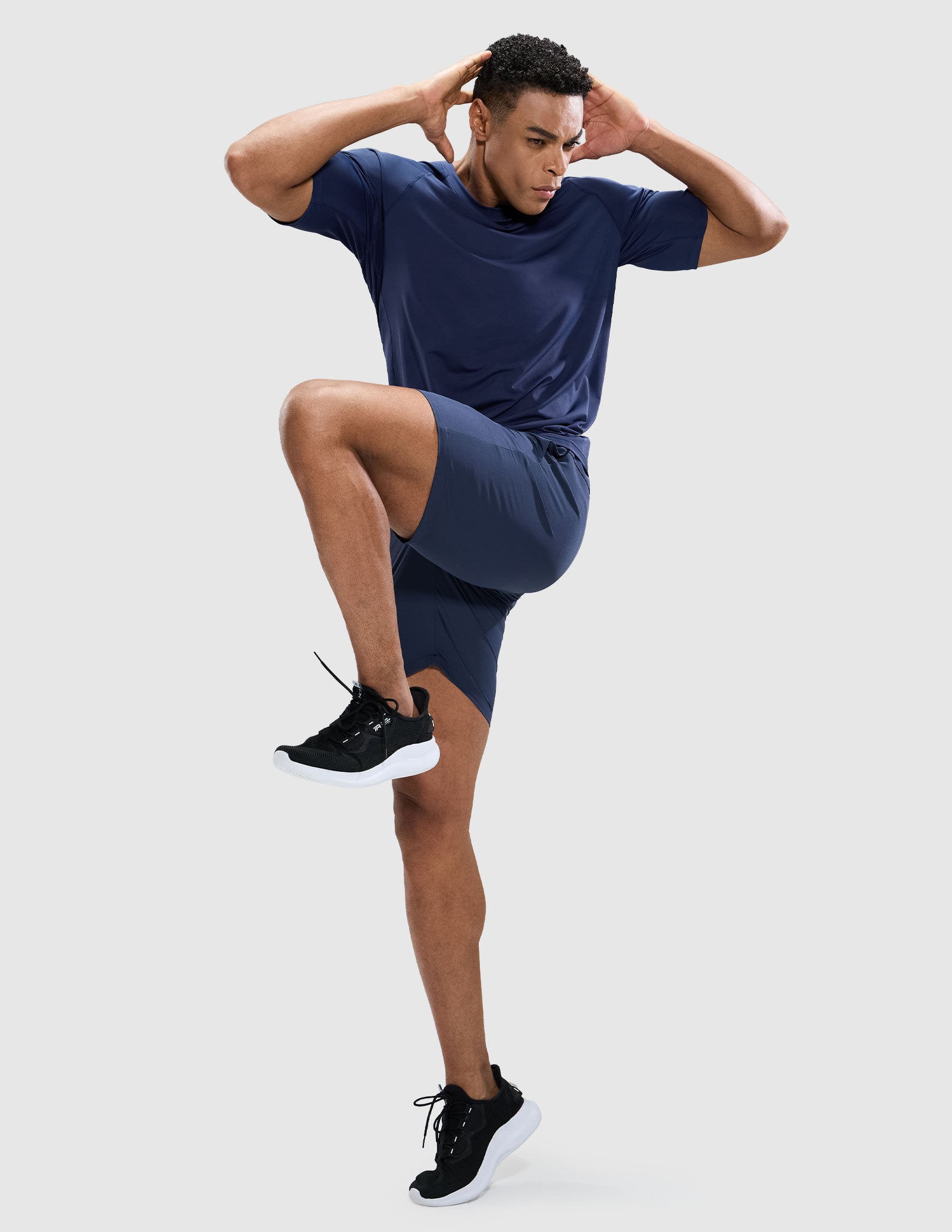 MIER Men's Workout T Shirts Stretchy Quick Dry and Moisture Wicking Men's T-Shirts