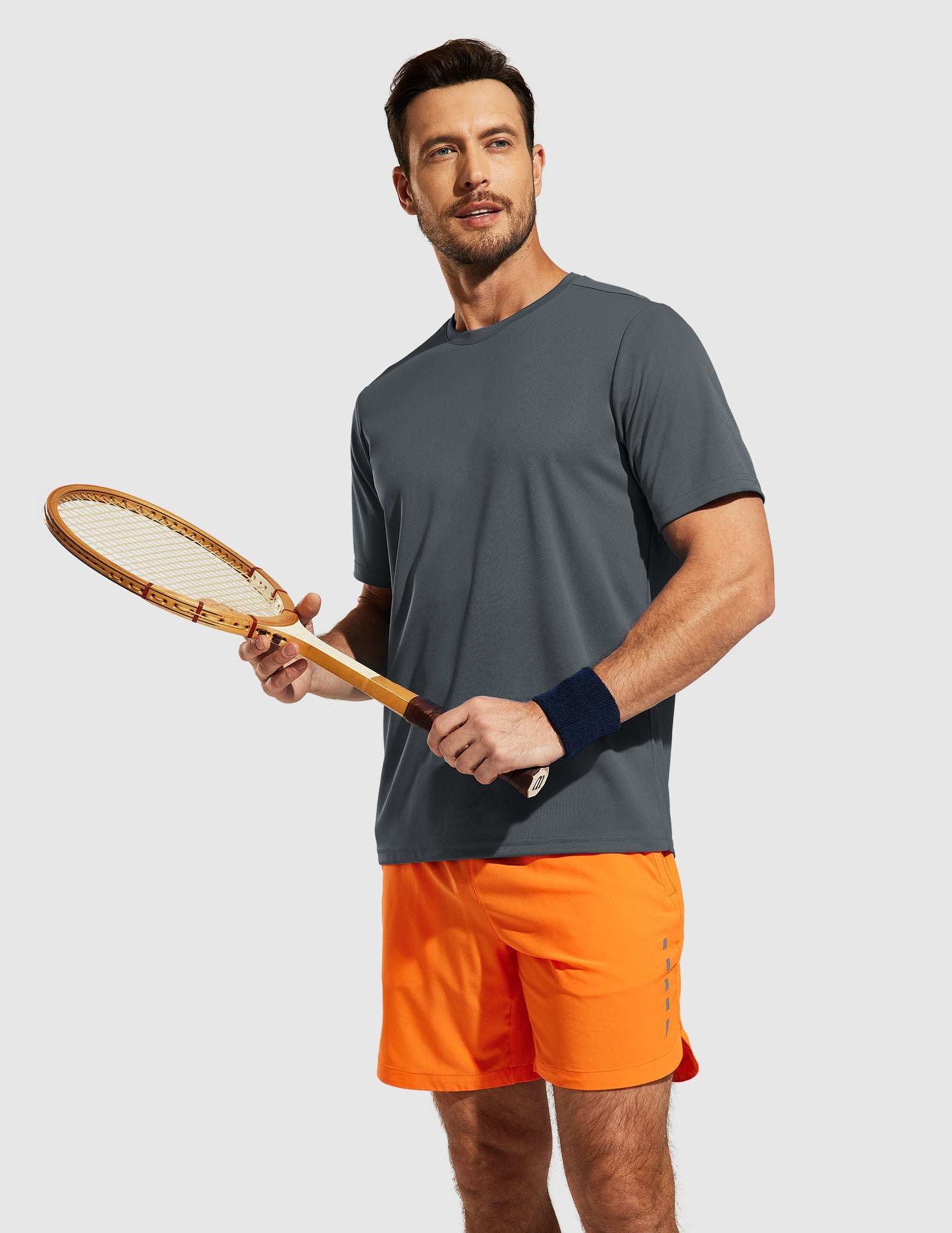 MIER Men's Dry Fit Sports T Shirts Quick Dry Lightweight and Moisture Wicking Men's T-Shirts