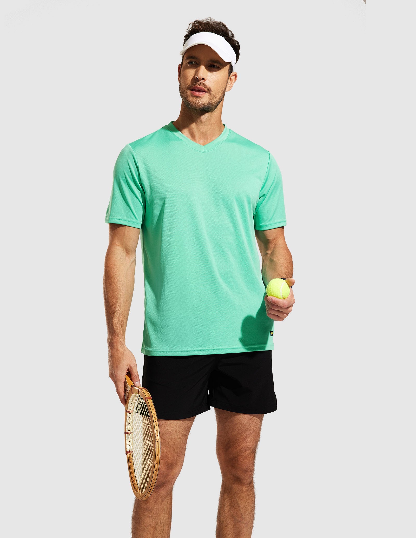 MIER Men's Dry Fit Performance Tees Eco Friendly and Moisture Wicking Men's T-Shirts